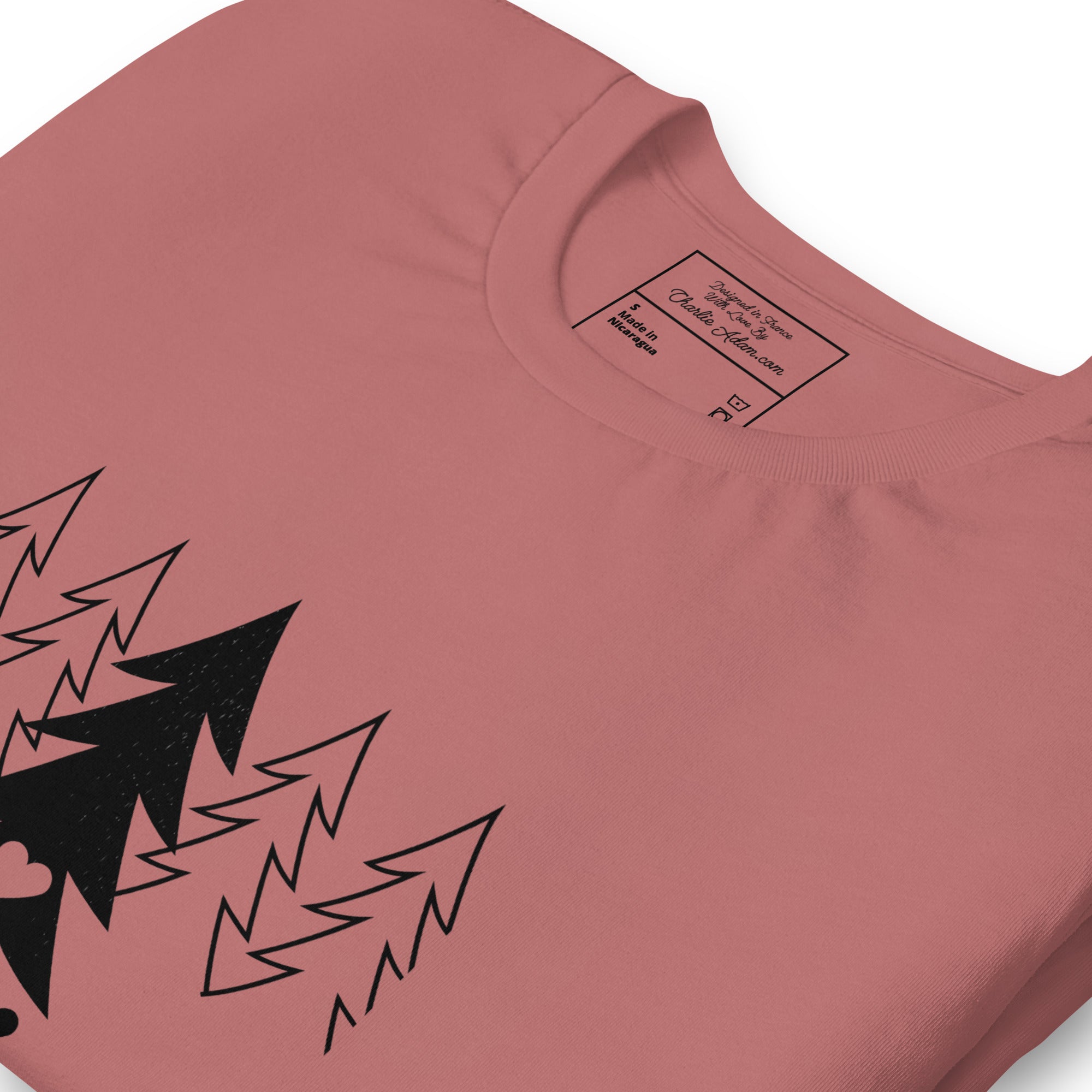 Unisex cotton t-shirt Tree hugging zone on bright colors