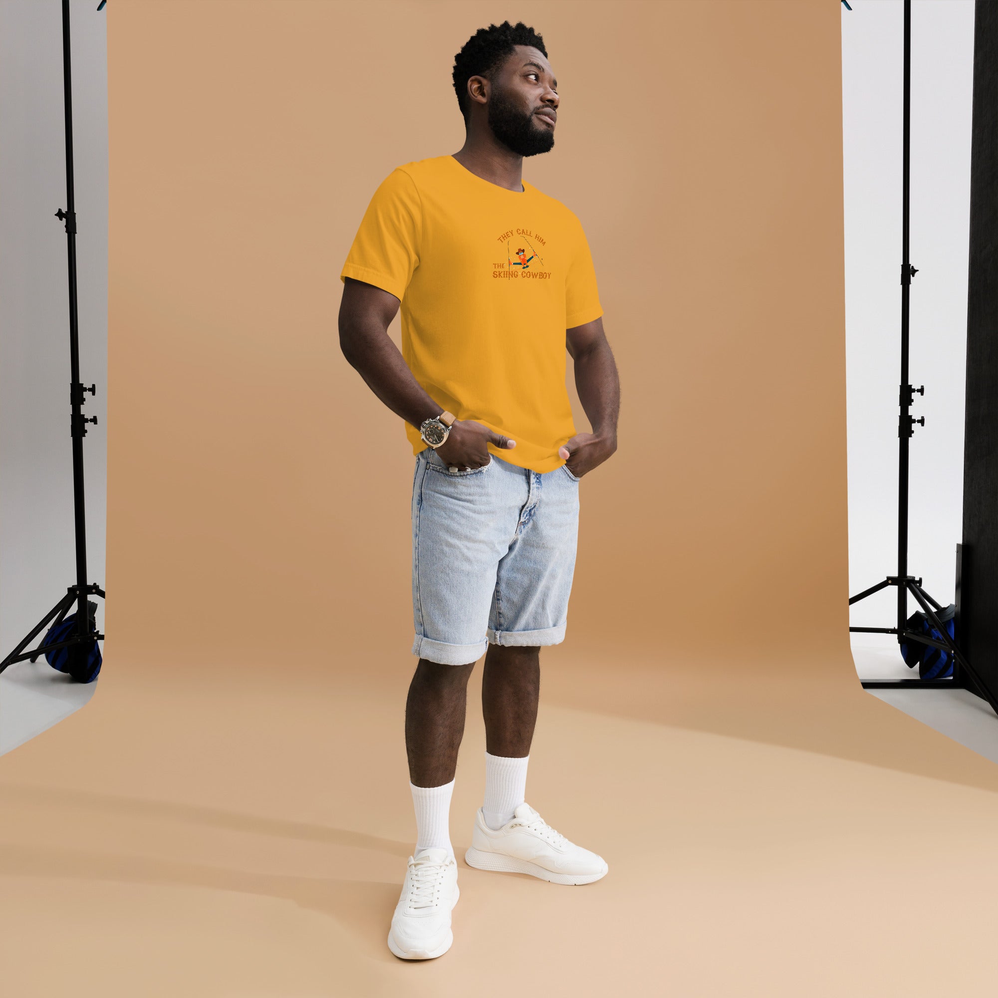 T-shirt en coton unisexe Hot Dogger sur couleurs vives
