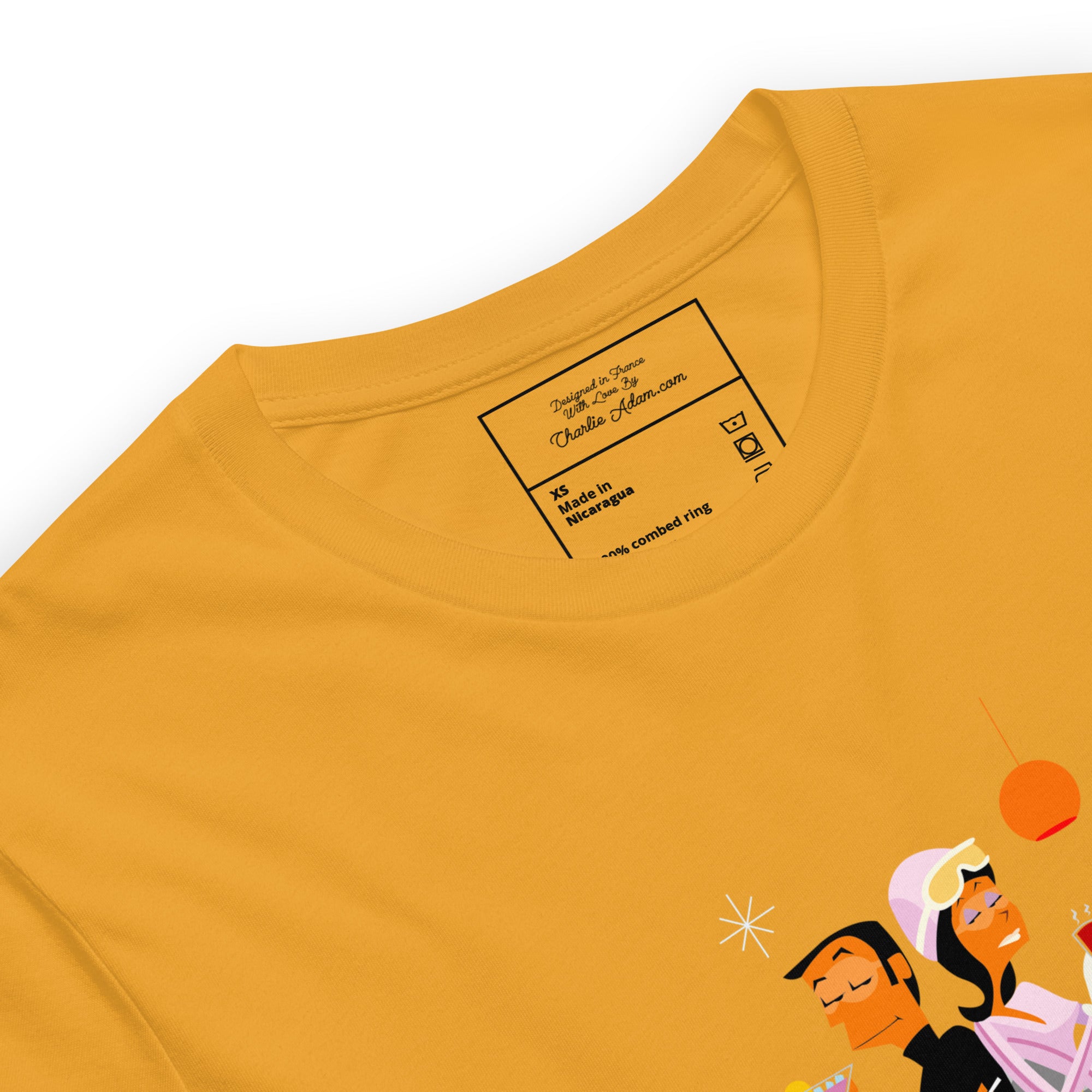 T-shirt en coton unisexe License To Chill Mission Après-Ski sur couleurs claires
