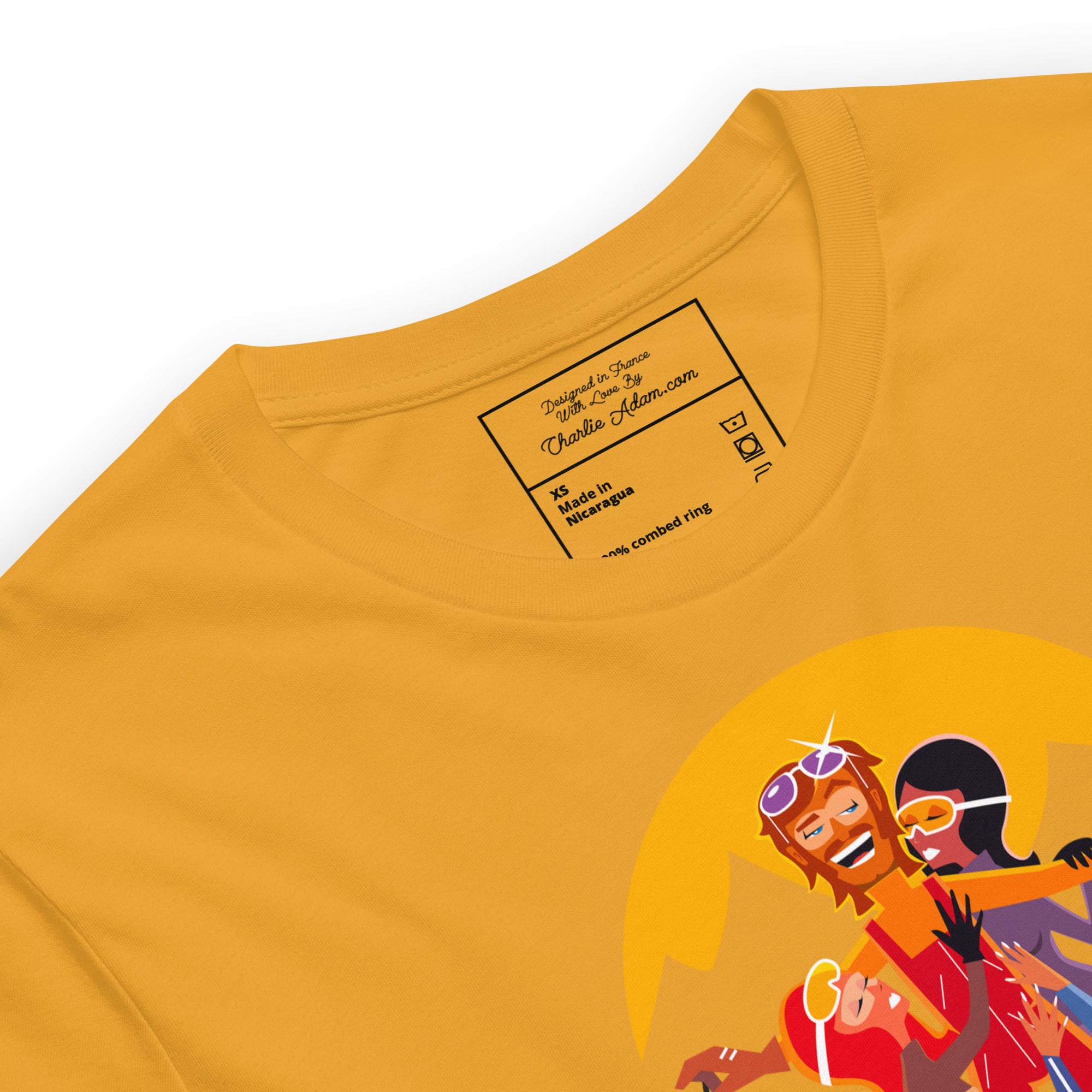 T-shirt en coton unisexe Love instructor First lesson free sur couleurs claires