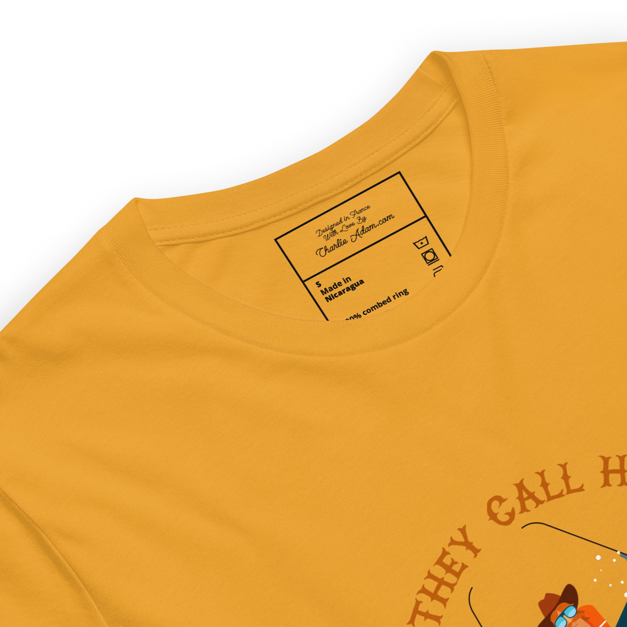 T-shirt en coton unisexe Hot Dogger sur couleurs vives