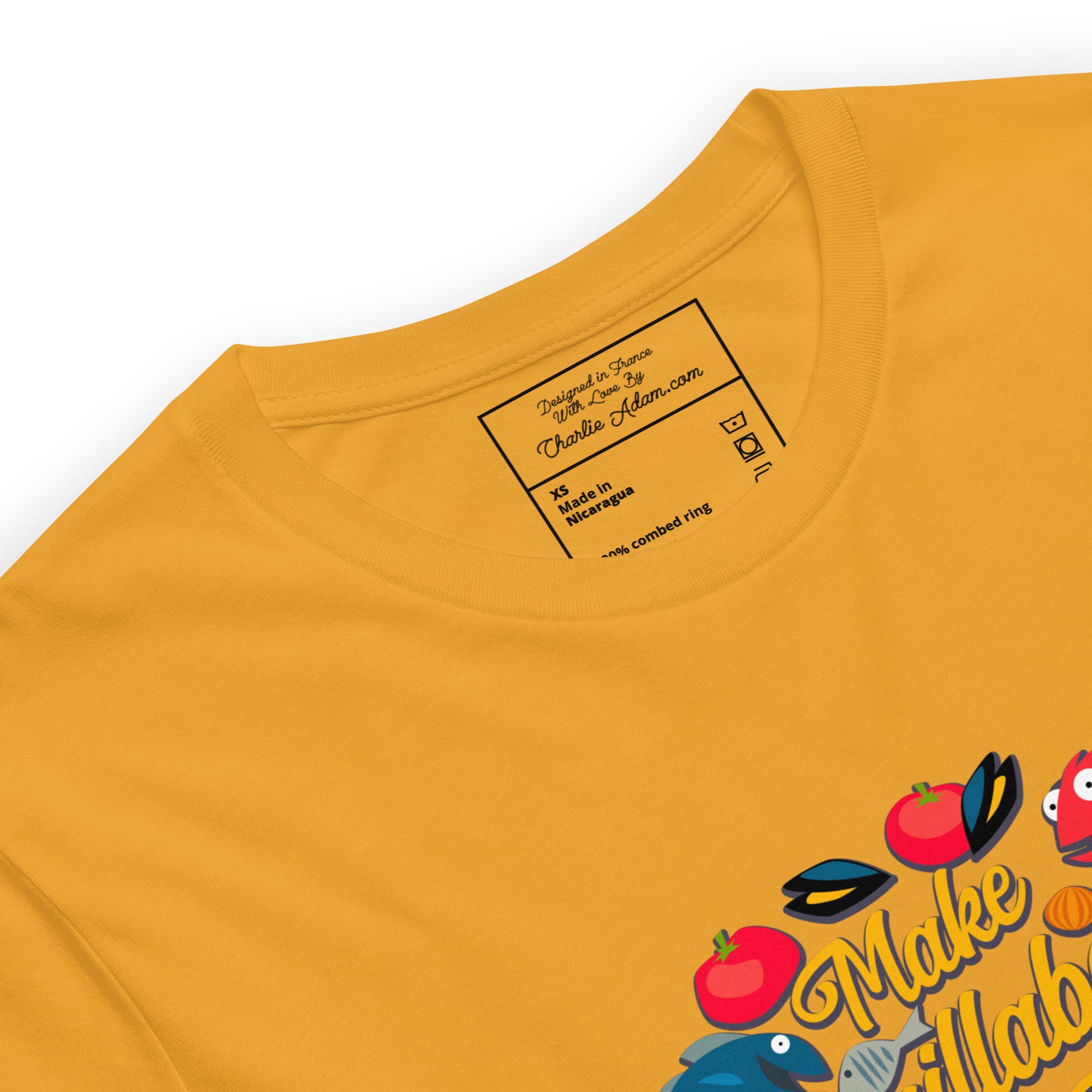 T-shirt en coton unisexe Make Bouillabaisse Not War