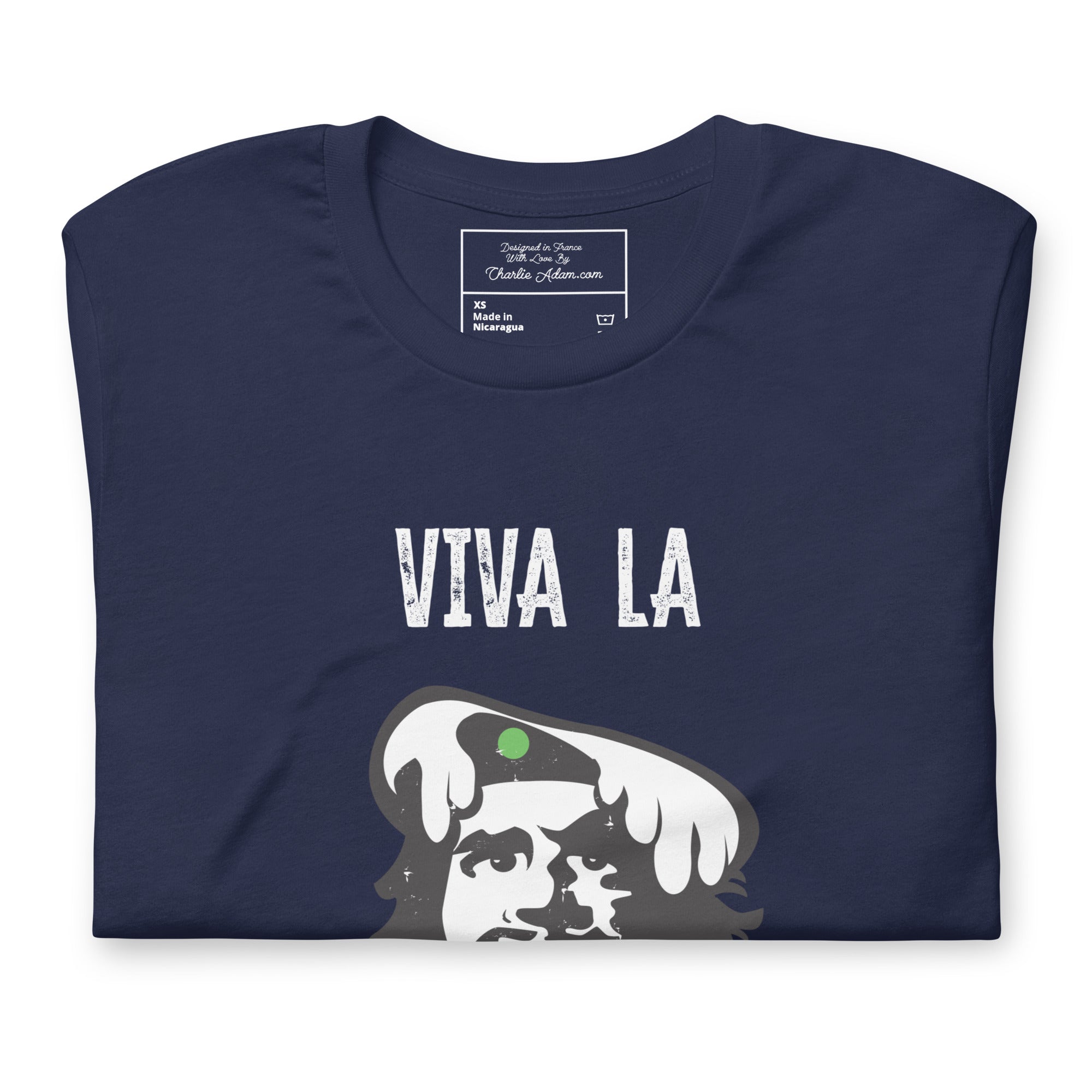 T-shirt en coton unisexe Viva la Rebolochon sur couleurs foncées