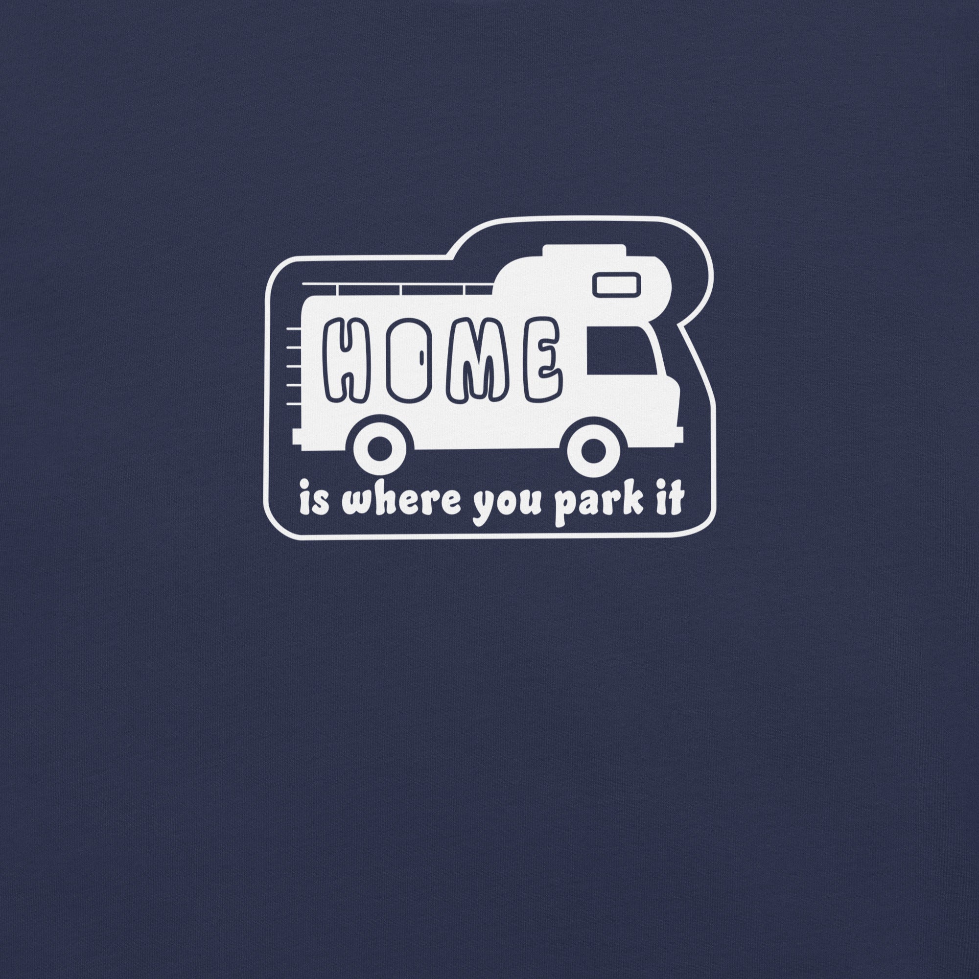 Unisex cotton t-shirt Bold Camper Van on dark colors
