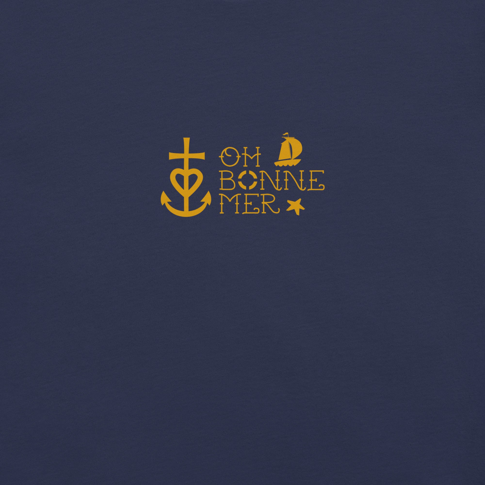Unisex cotton t-shirt Oh Bonne Mer 2 on dark colors