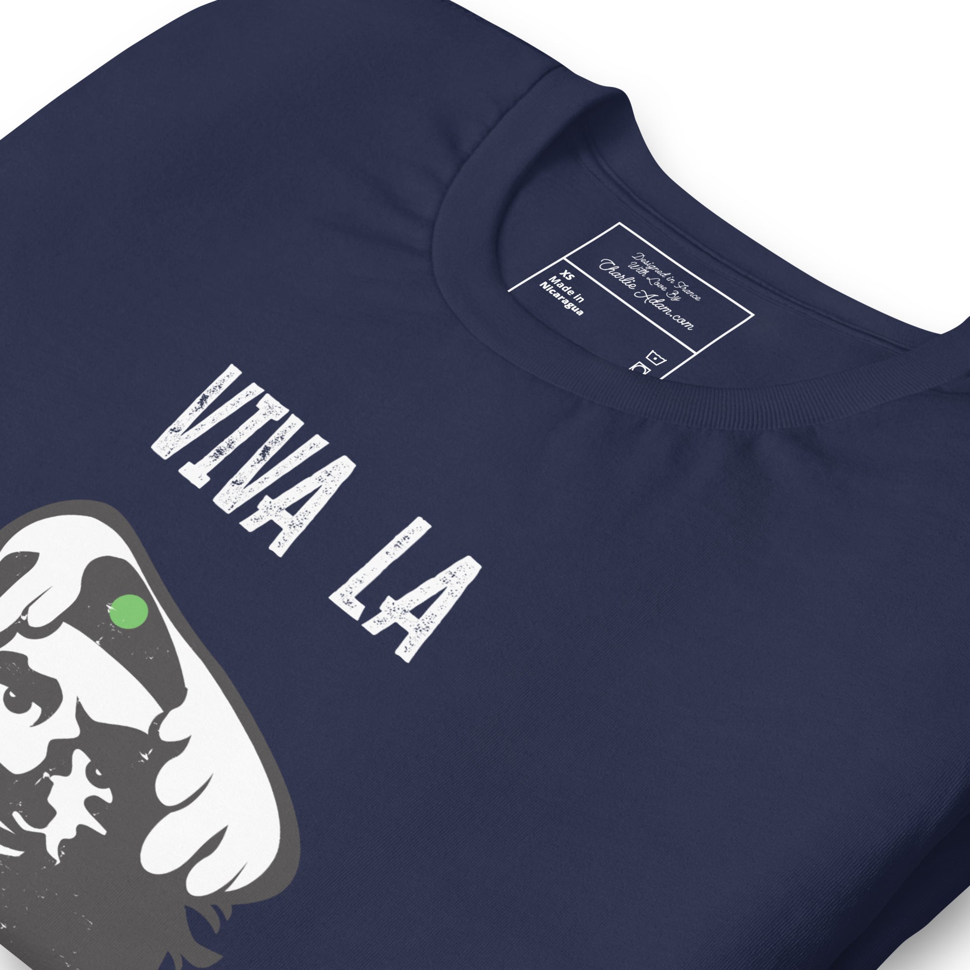 T-shirt en coton unisexe Viva la Rebolochon sur couleurs foncées