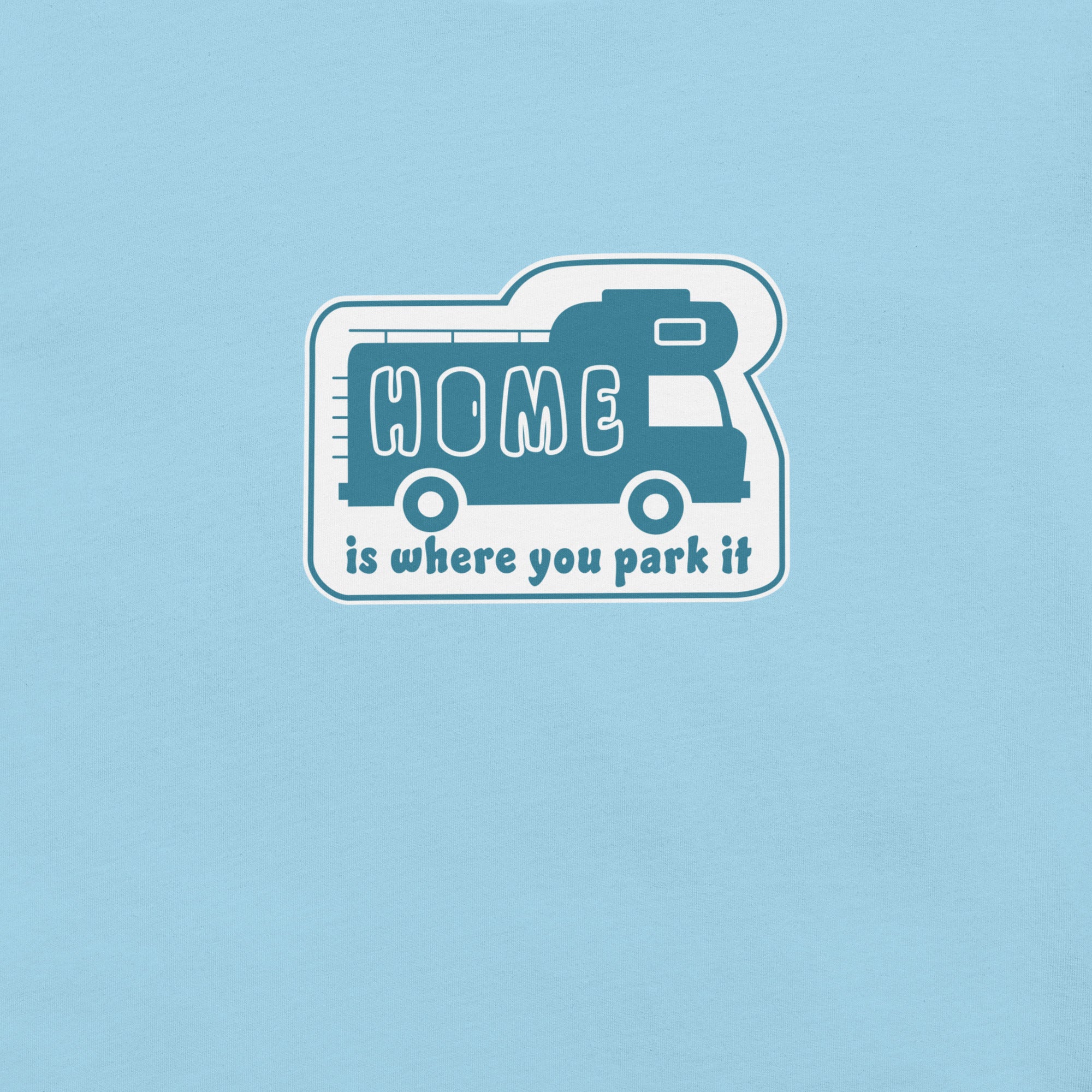 Unisex cotton t-shirt Bold Camper Van on light colors