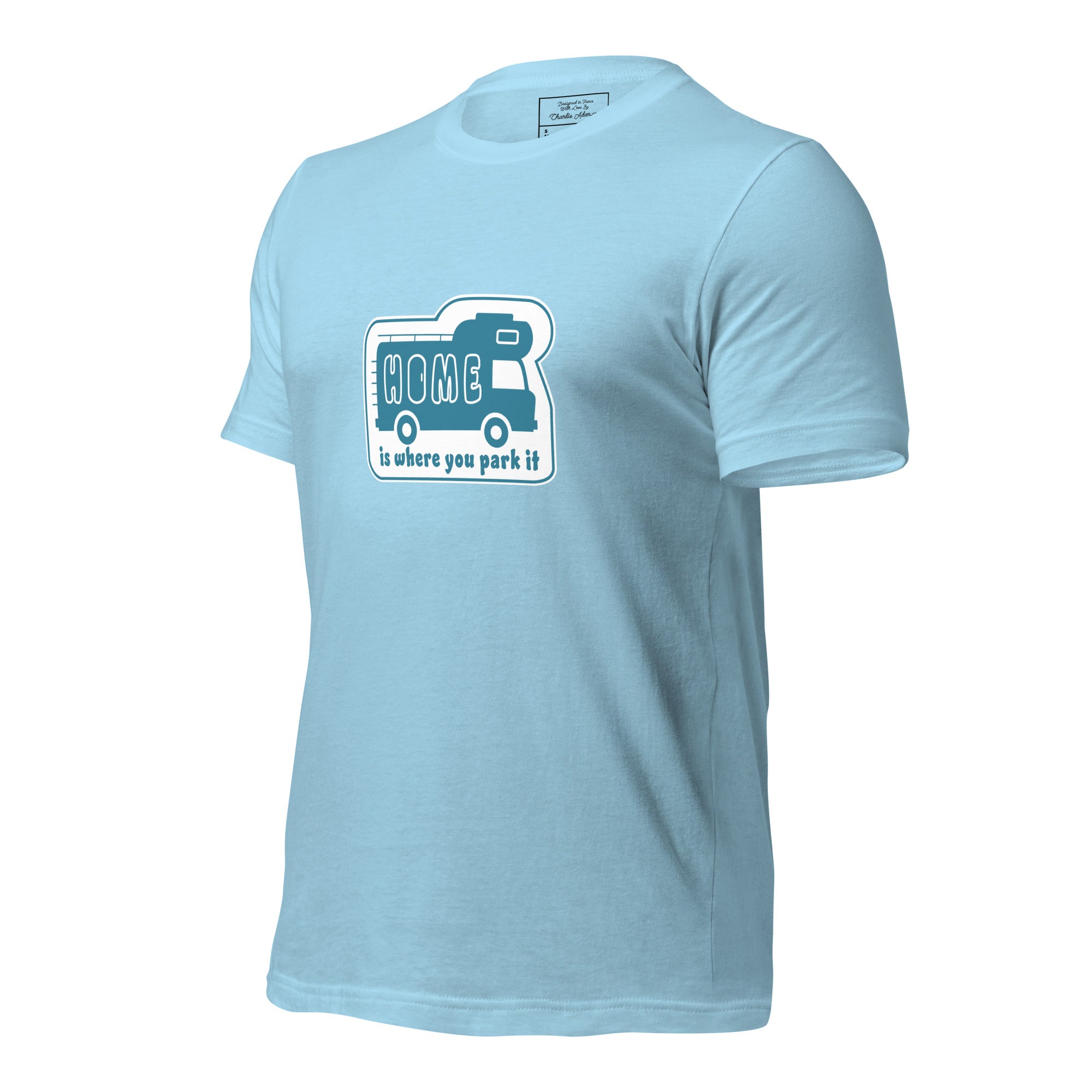Unisex cotton t-shirt Bold Camper Van on light colors