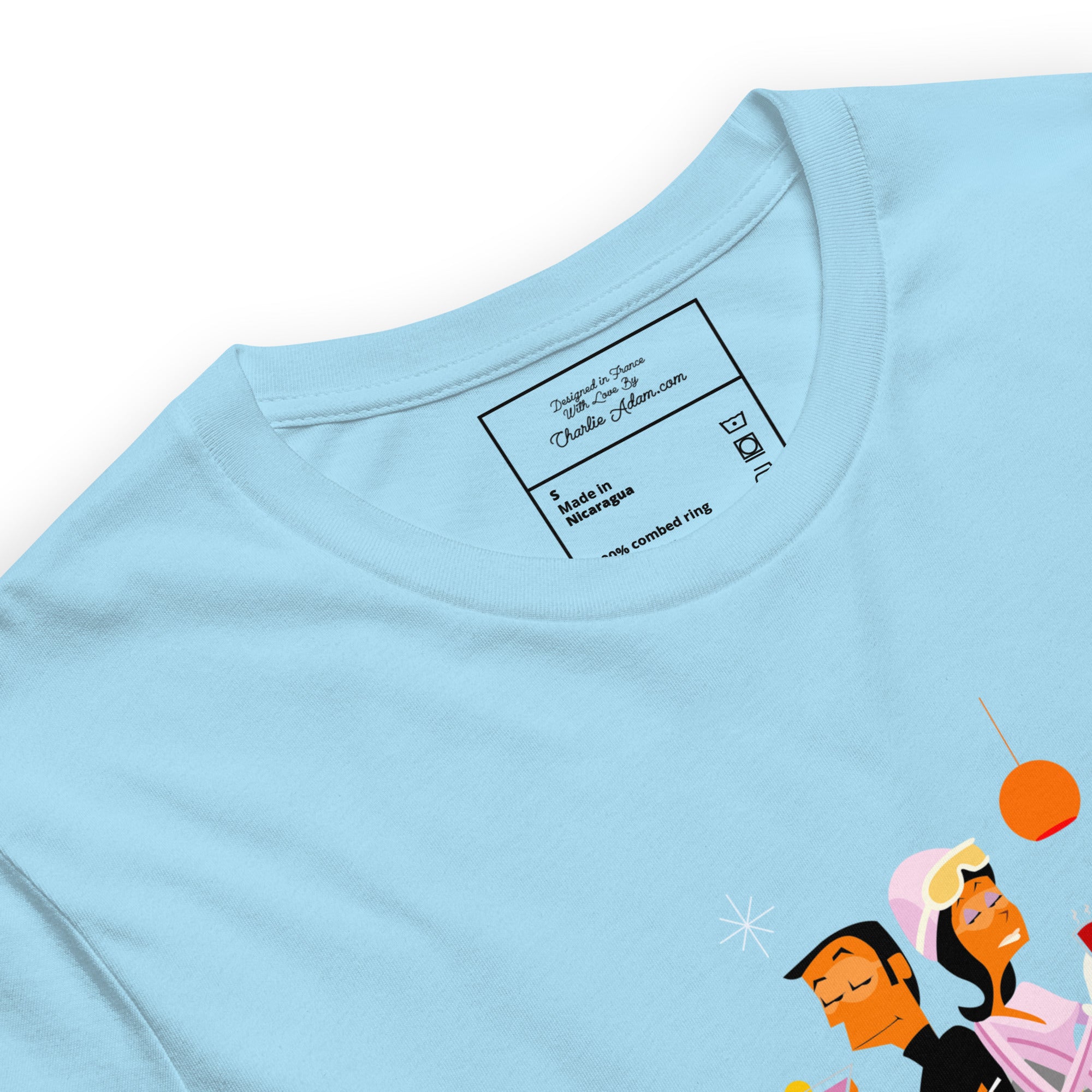 T-shirt en coton unisexe License To Chill Mission Après-Ski sur couleurs claires