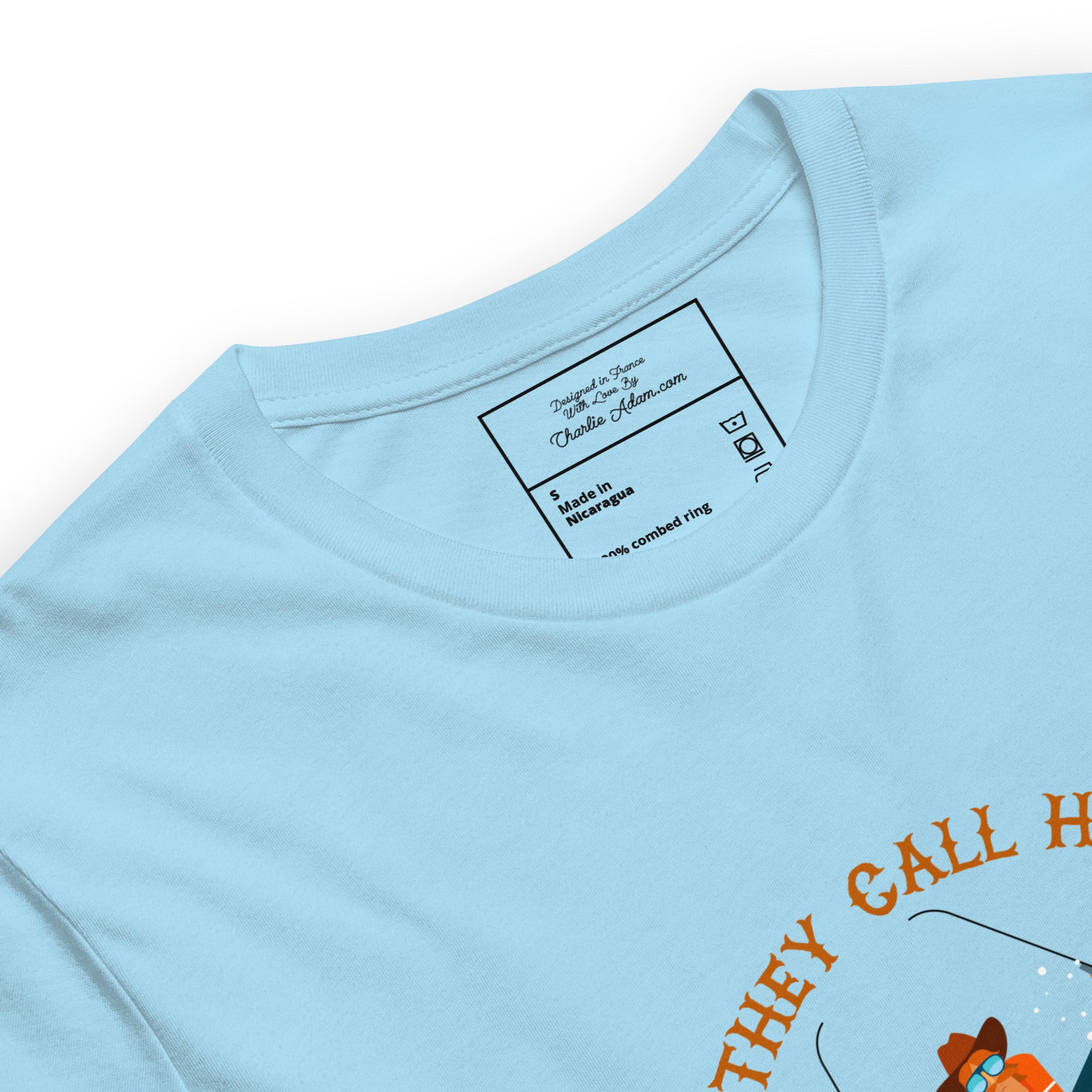 T-shirt en coton unisexe Hot Dogger sur couleurs vives