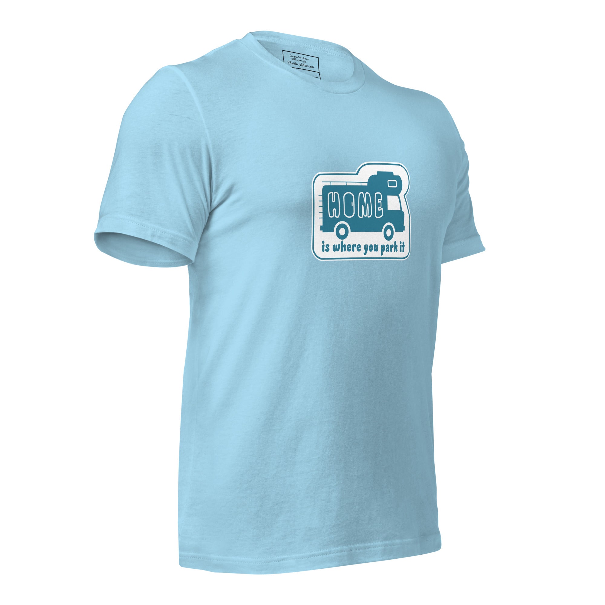 Unisex cotton t-shirt Bold Camper Van on light colors