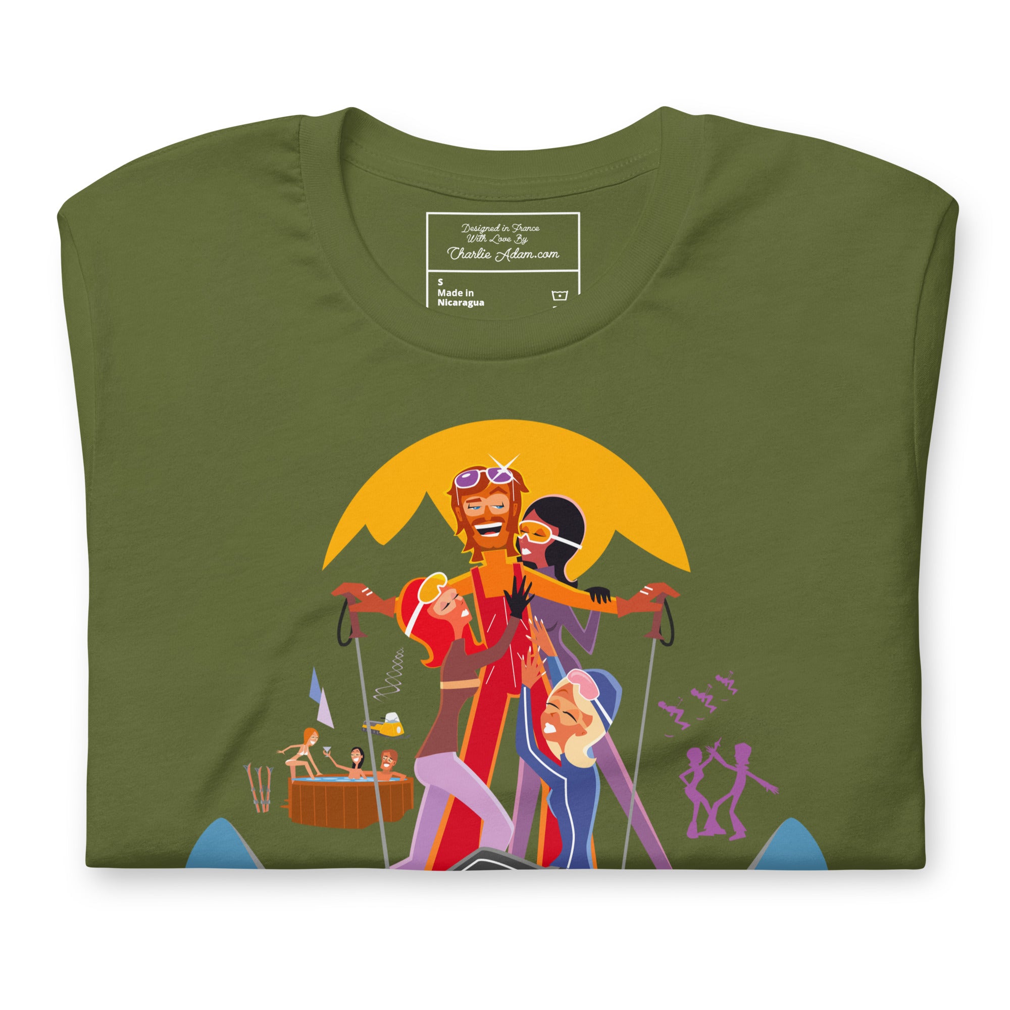 T-shirt en coton unisexe Love instructor First lesson free sur couleurs foncées