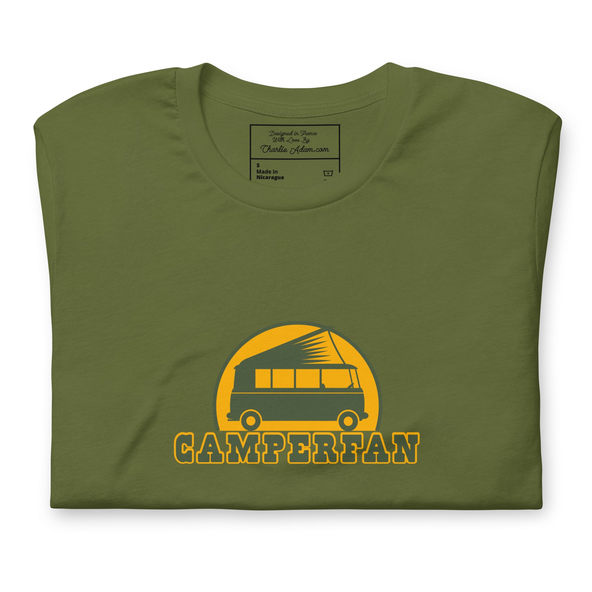 T-shirt en coton unisexe Camperfan sur verts