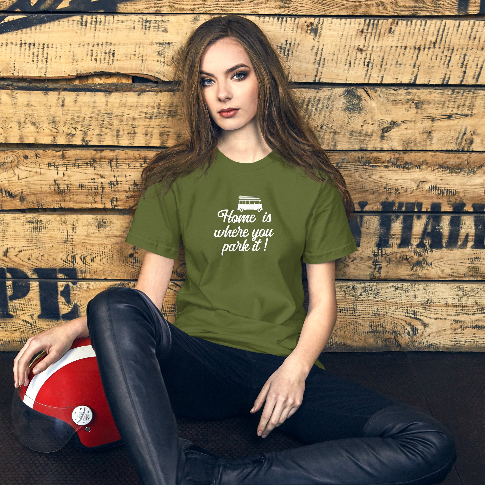 Unisex cotton t-shirt White Surf Combi on greens