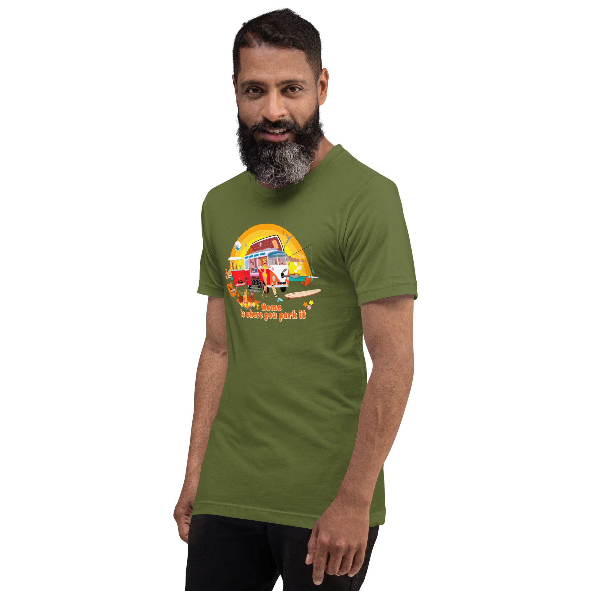 T-shirt en coton unisexe Ultra Combi sur couleurs verts