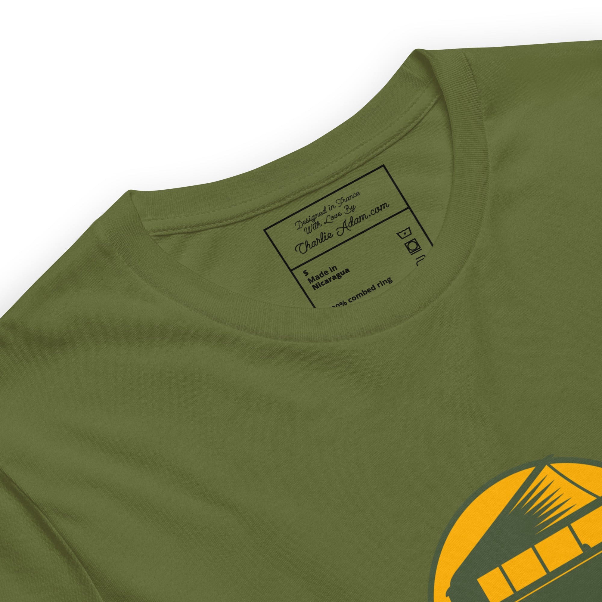 T-shirt en coton unisexe Camperfan sur verts