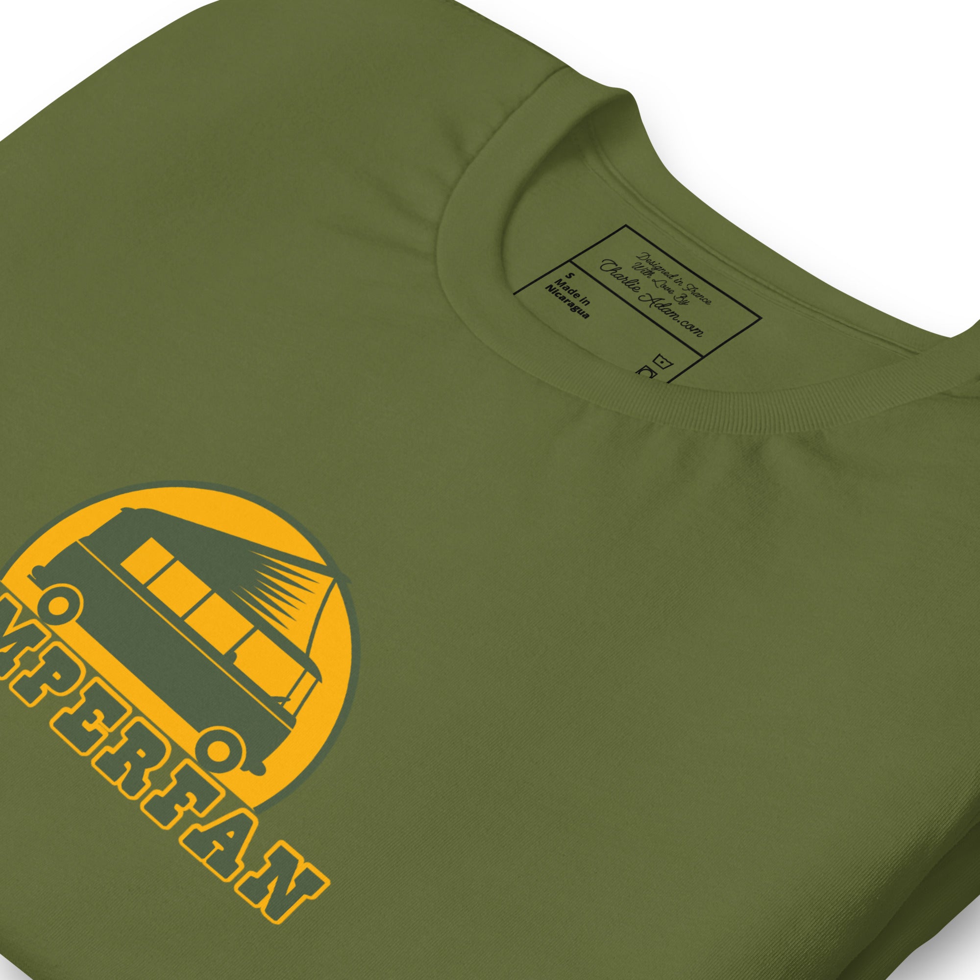 T-shirt en coton unisexe Camperfan sur verts