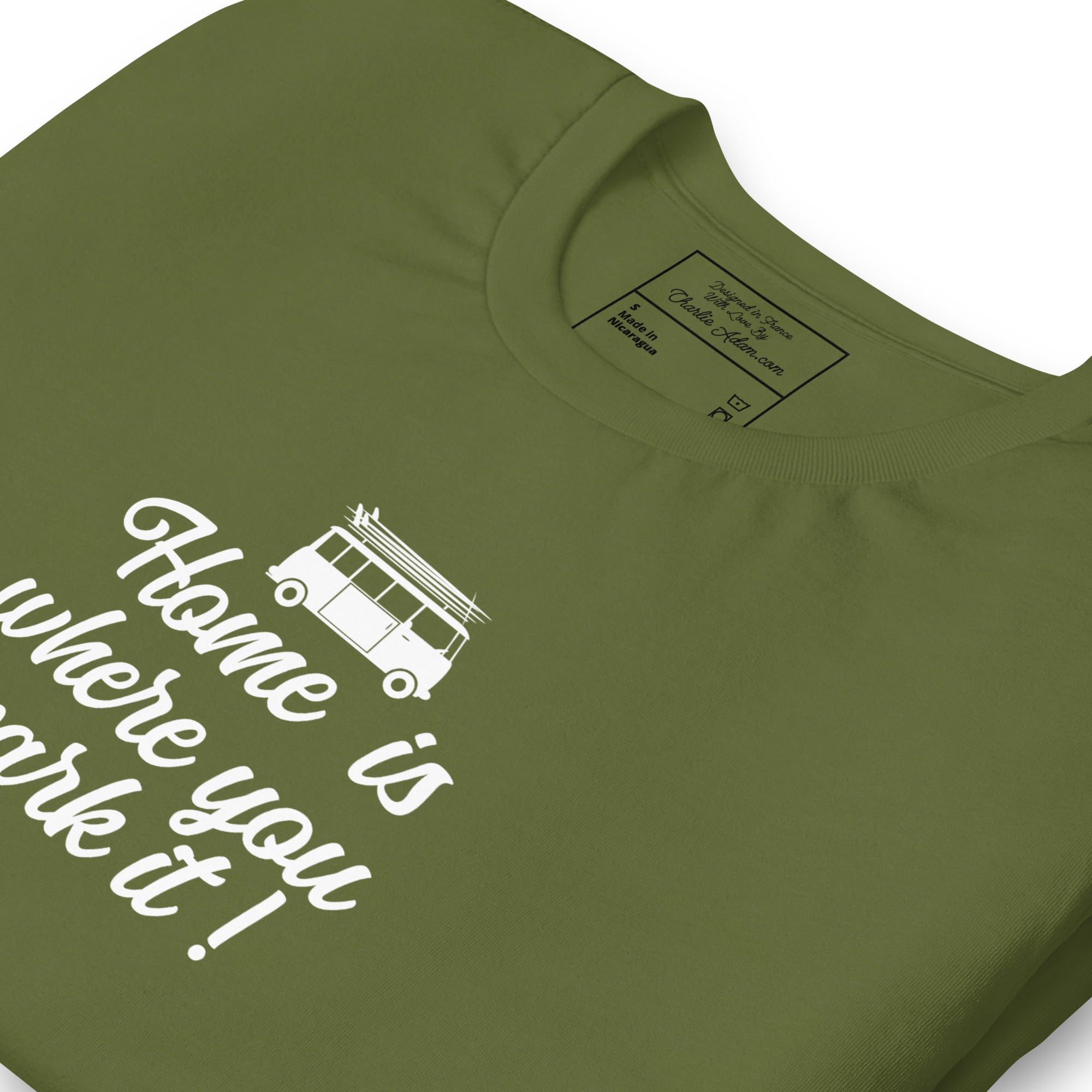 Unisex cotton t-shirt White Surf Combi on greens