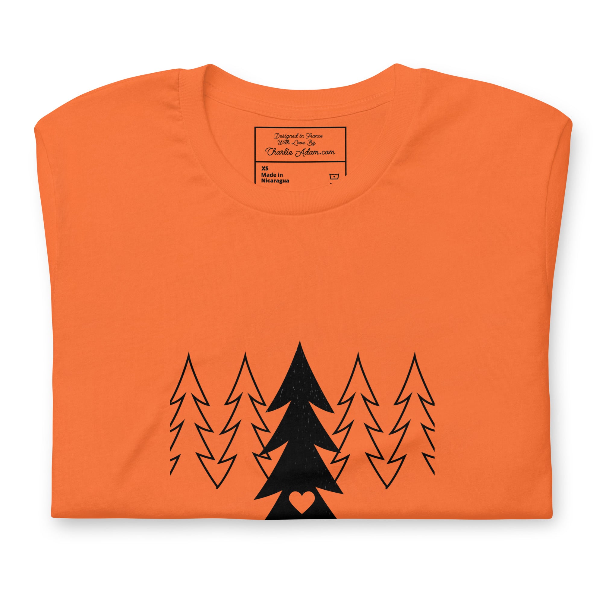 Unisex cotton t-shirt Tree hugging zone on bright colors