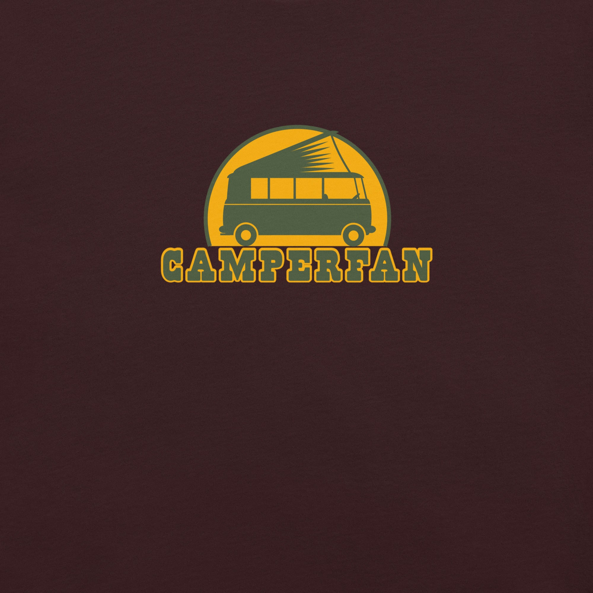 Unisex cotton t-shirt Camperfan on dark colors