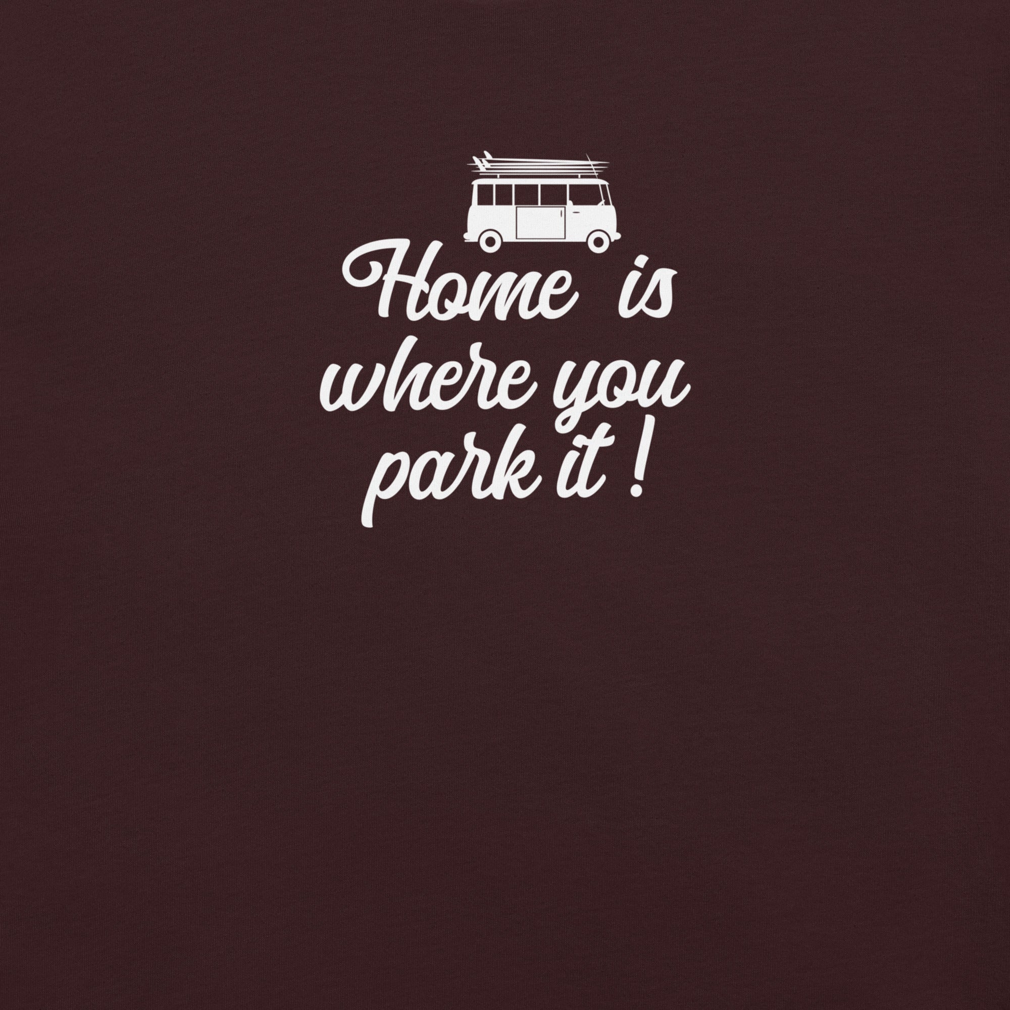 T-shirt en coton unisexe White Surf Combi sur couleurs foncées