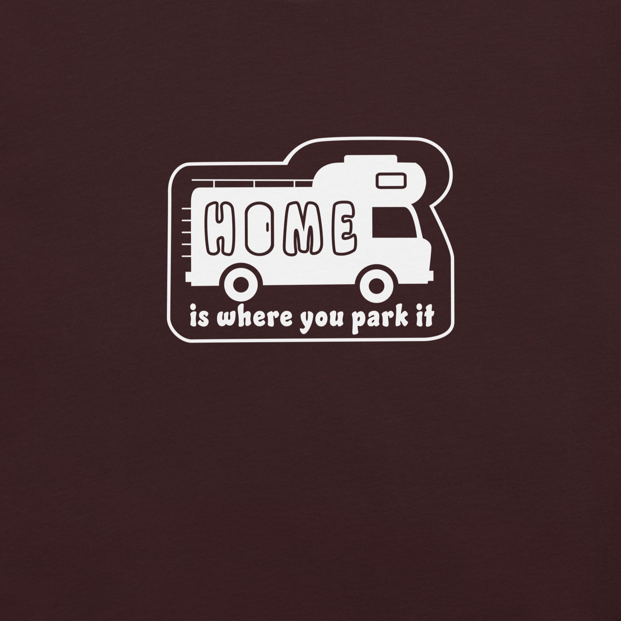 Unisex cotton t-shirt Bold Camper Van on dark colors