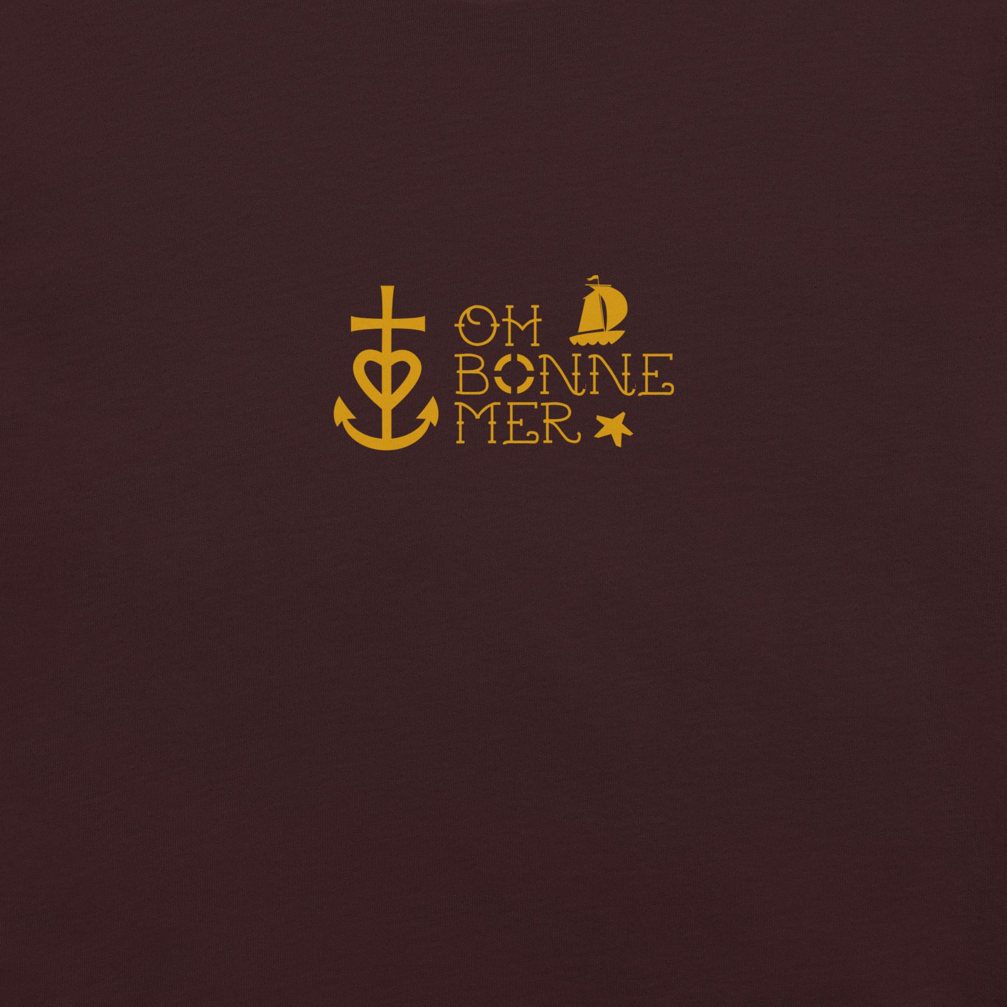Unisex cotton t-shirt Oh Bonne Mer 2 on dark colors