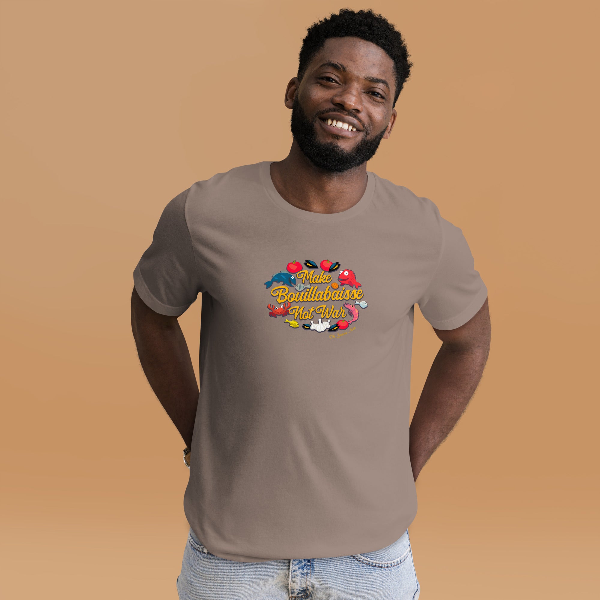 T-shirt en coton unisexe Make Bouillabaisse Not War