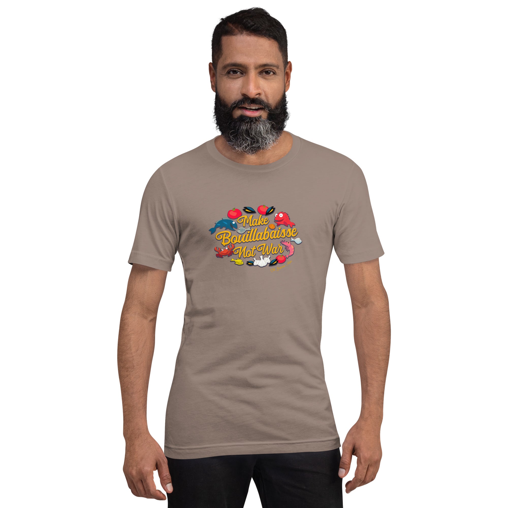 T-shirt en coton unisexe Make Bouillabaisse Not War
