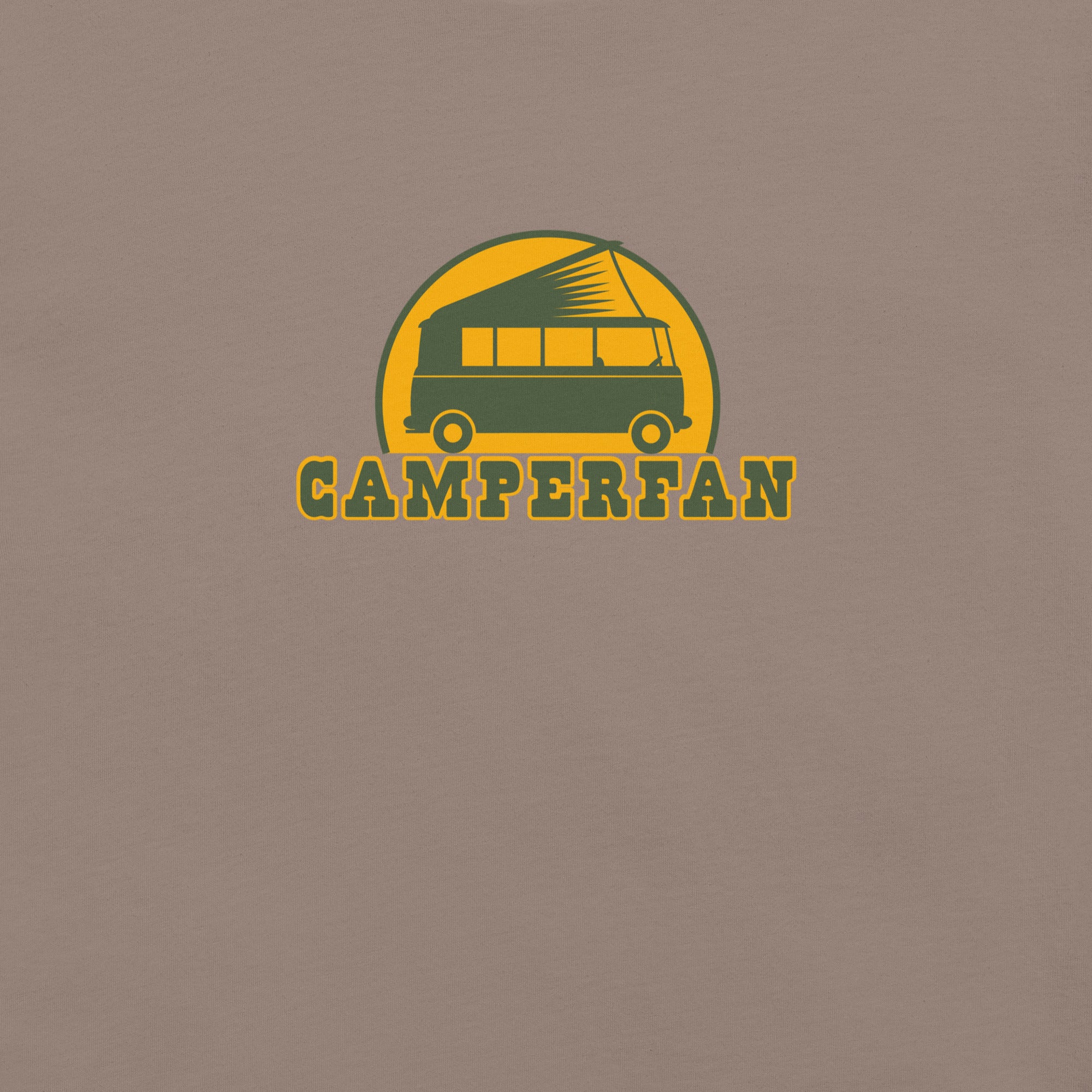 Unisex cotton t-shirt Camperfan on dark colors