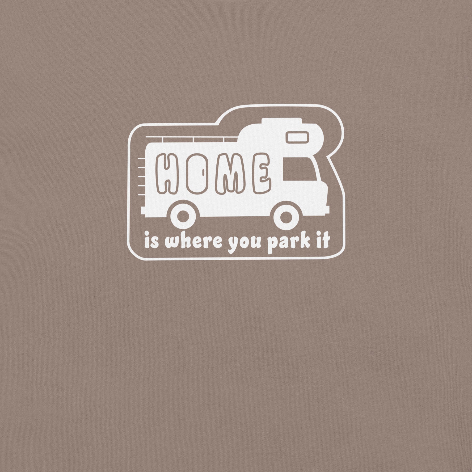 Unisex cotton t-shirt Bold Camper Van on dark colors