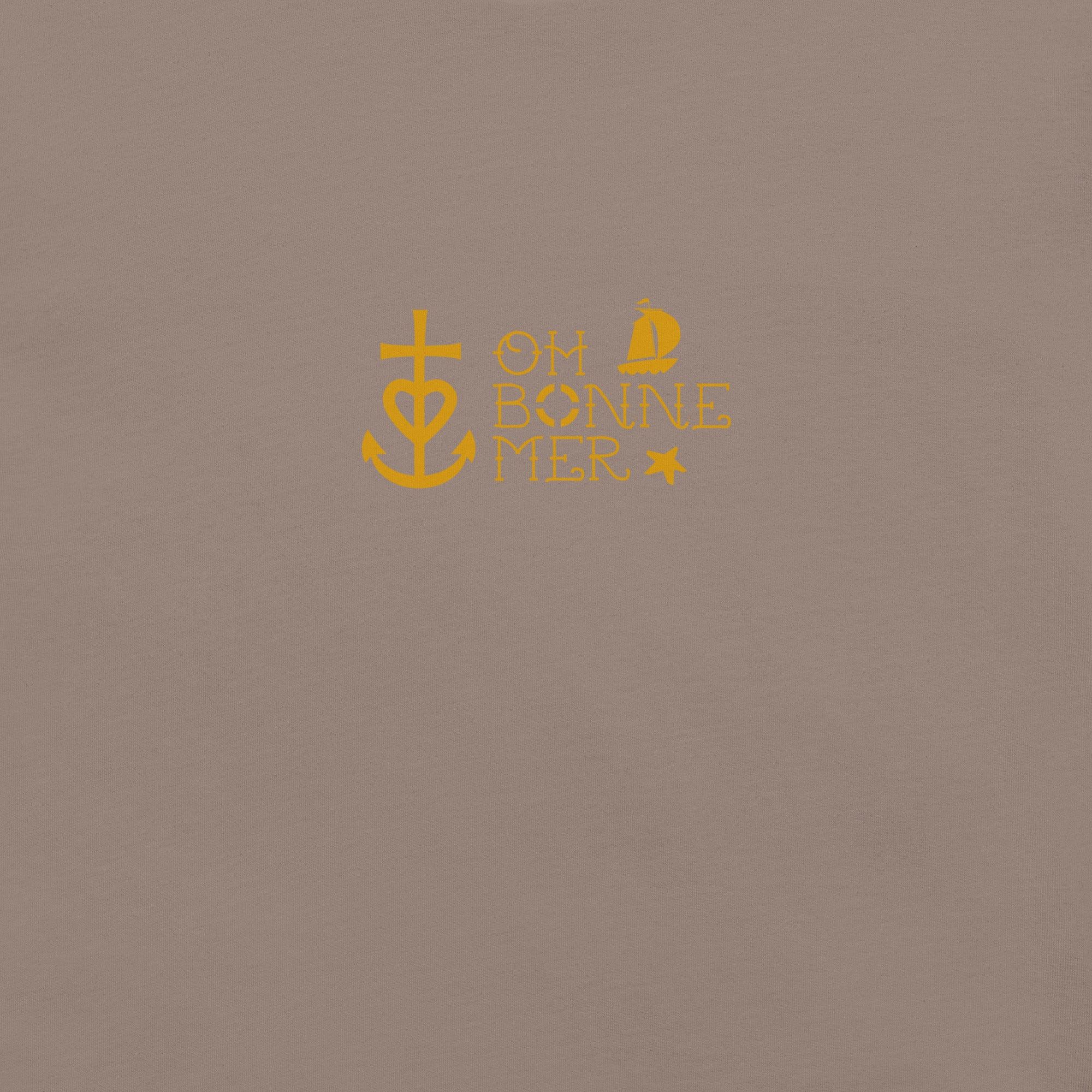 Unisex cotton t-shirt Oh Bonne Mer 2 on dark colors
