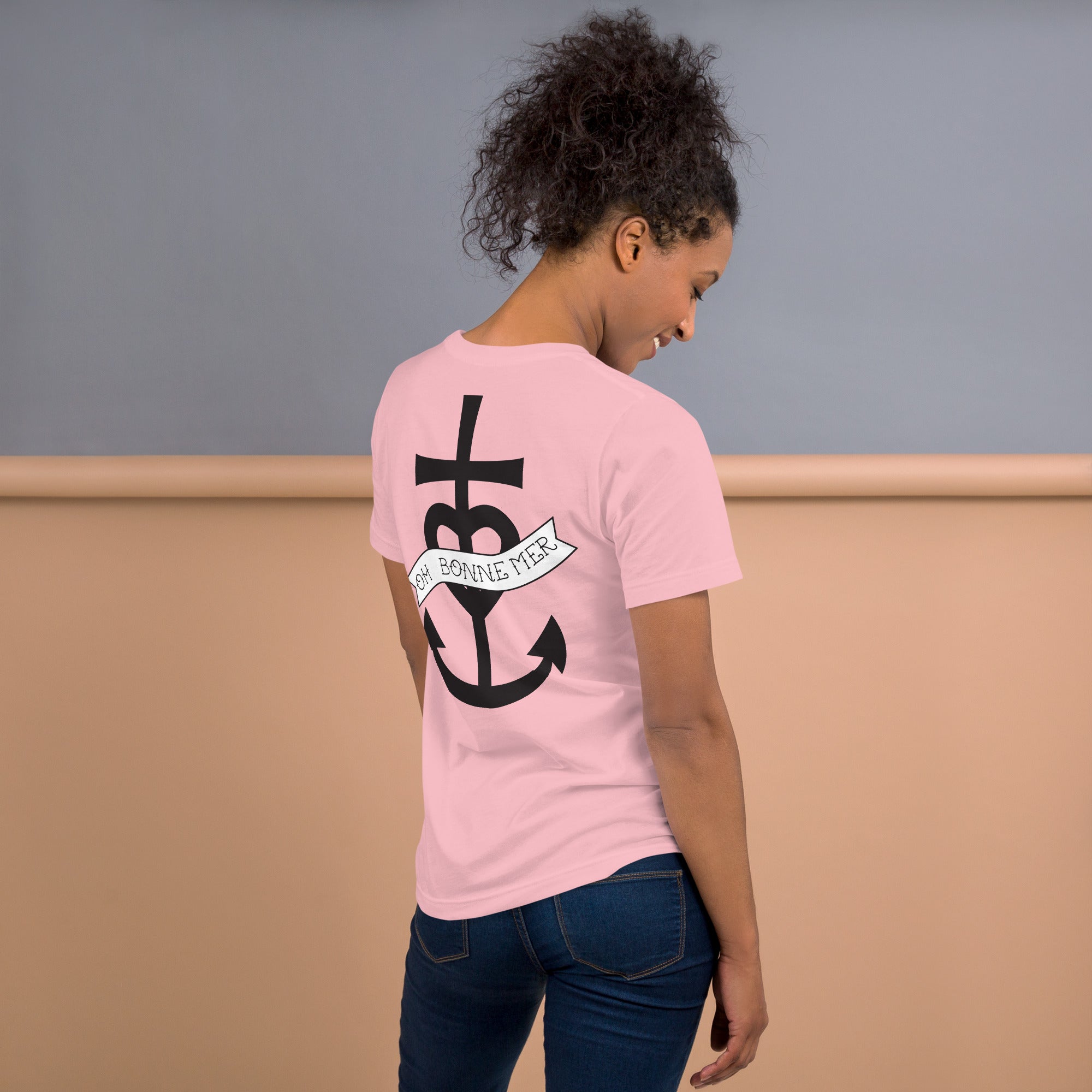 Unisex t-shirt Oh Bonne Mer 1 large printed pattern (back)
