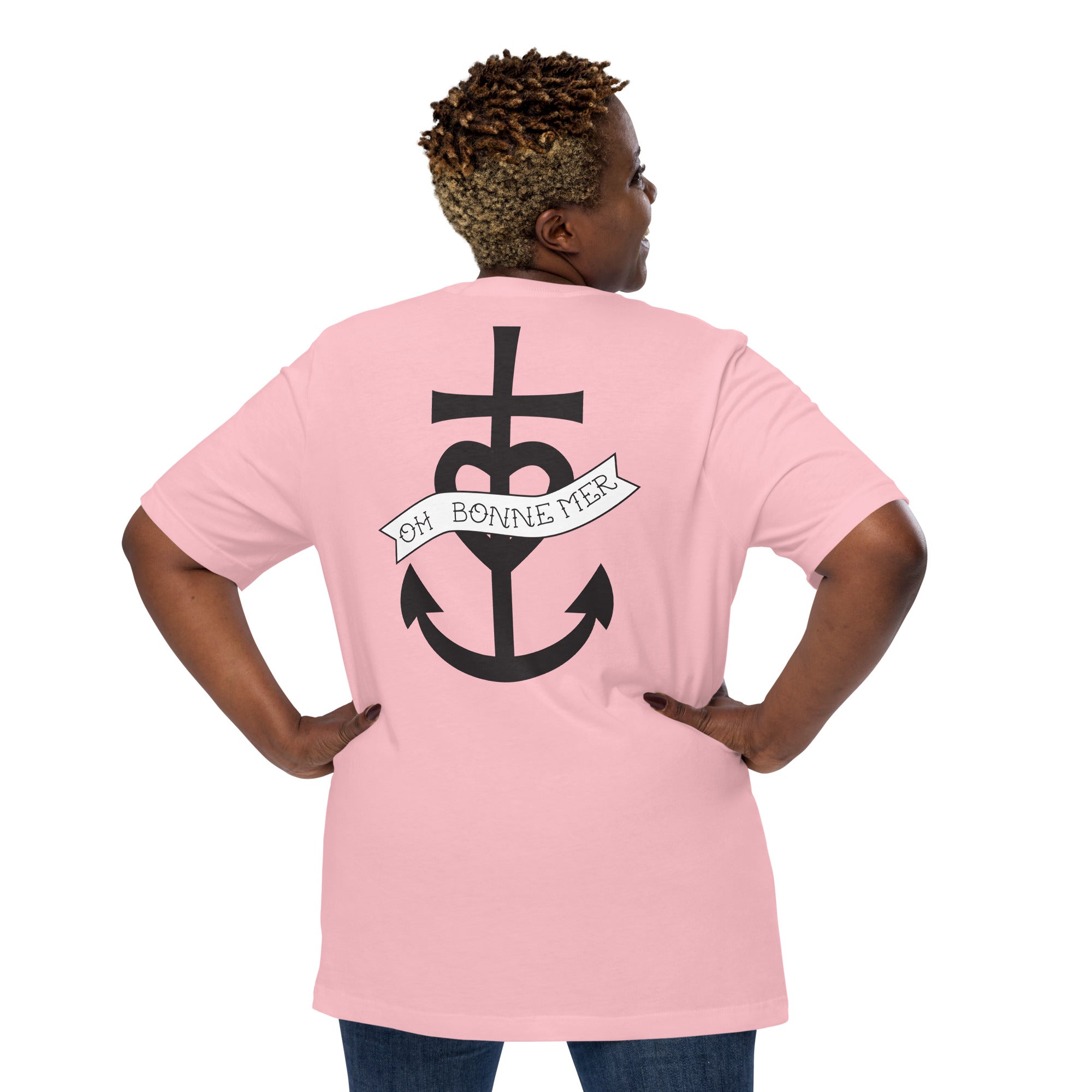 Unisex t-shirt Oh Bonne Mer 1 large printed pattern (back)