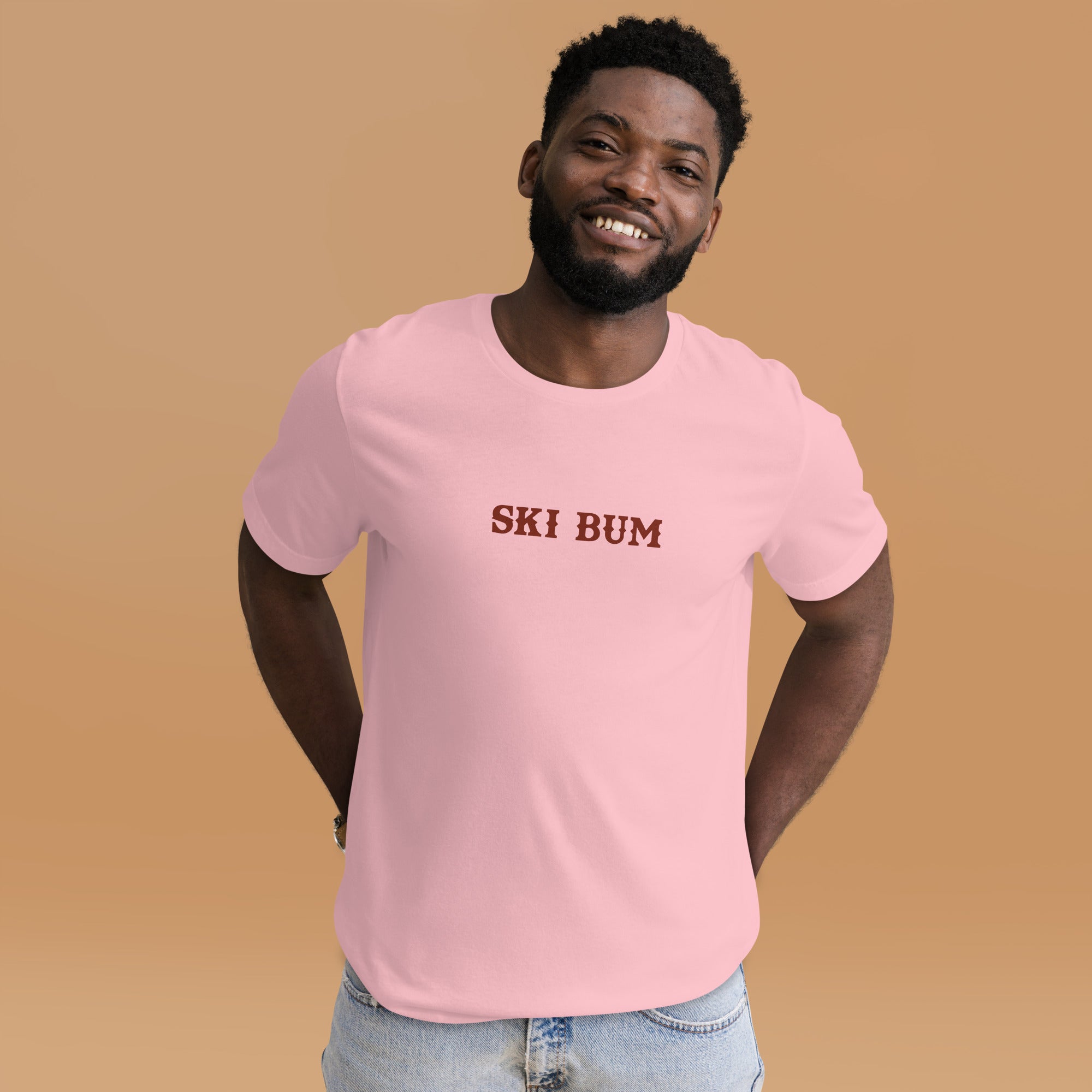 Unisex t-shirt Ski Bum on light colors