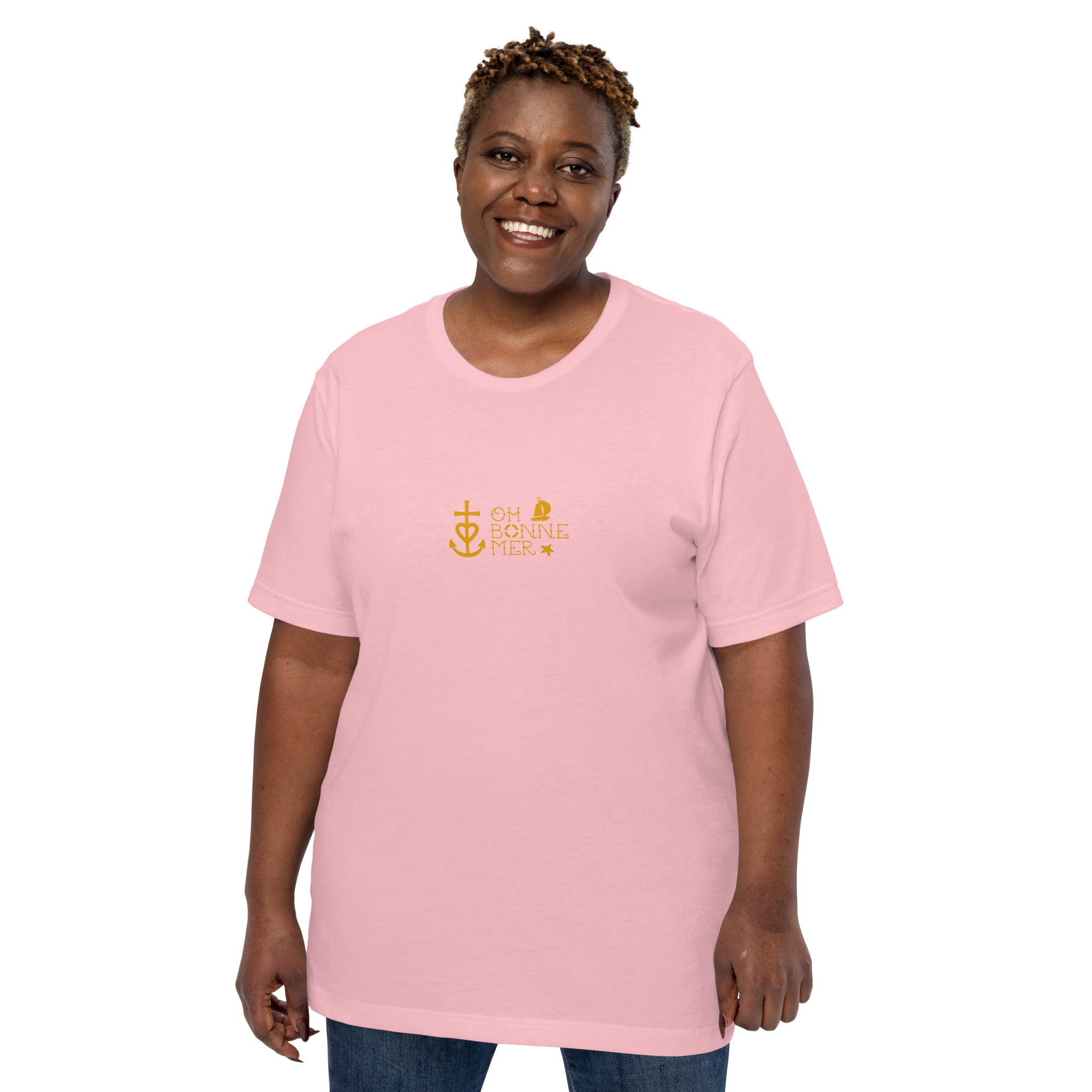 T-shirt en coton unisexe Oh Bonne Mer 2 sur couleurs claires