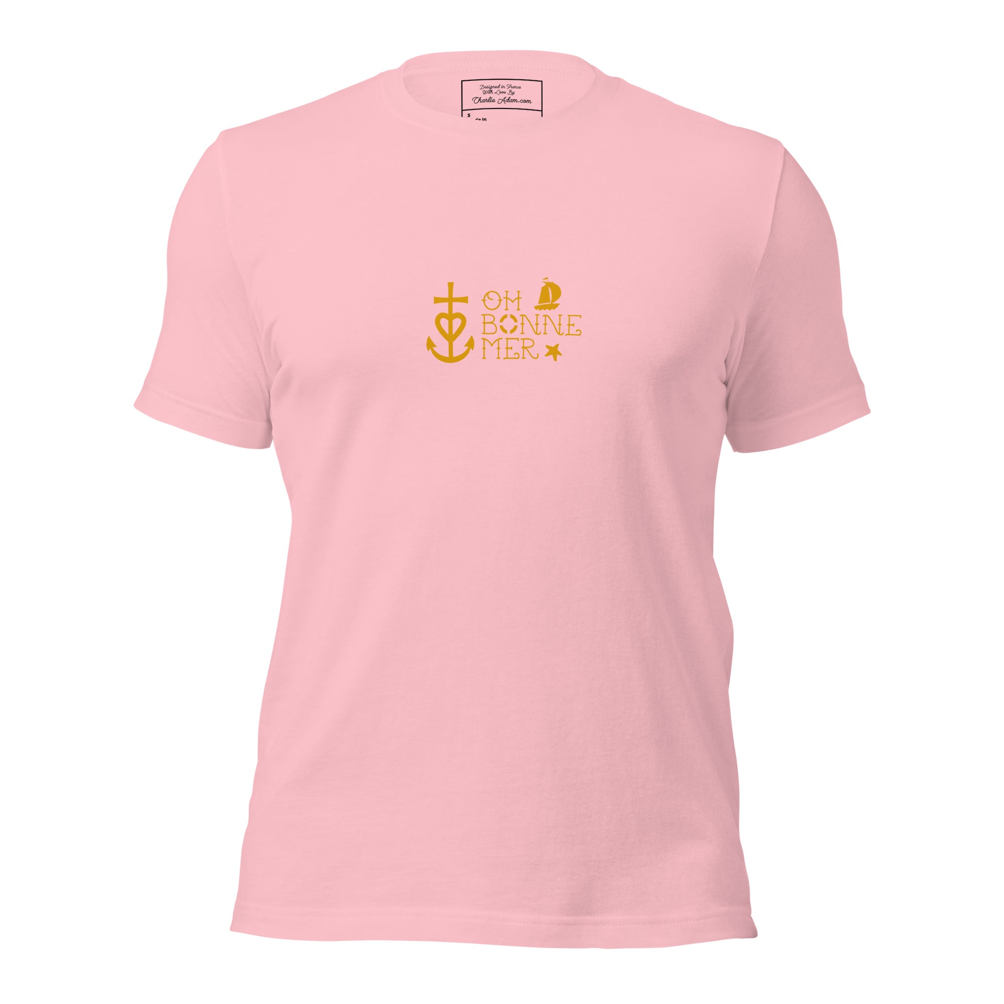 T-shirt en coton unisexe Oh Bonne Mer 2 sur couleurs claires