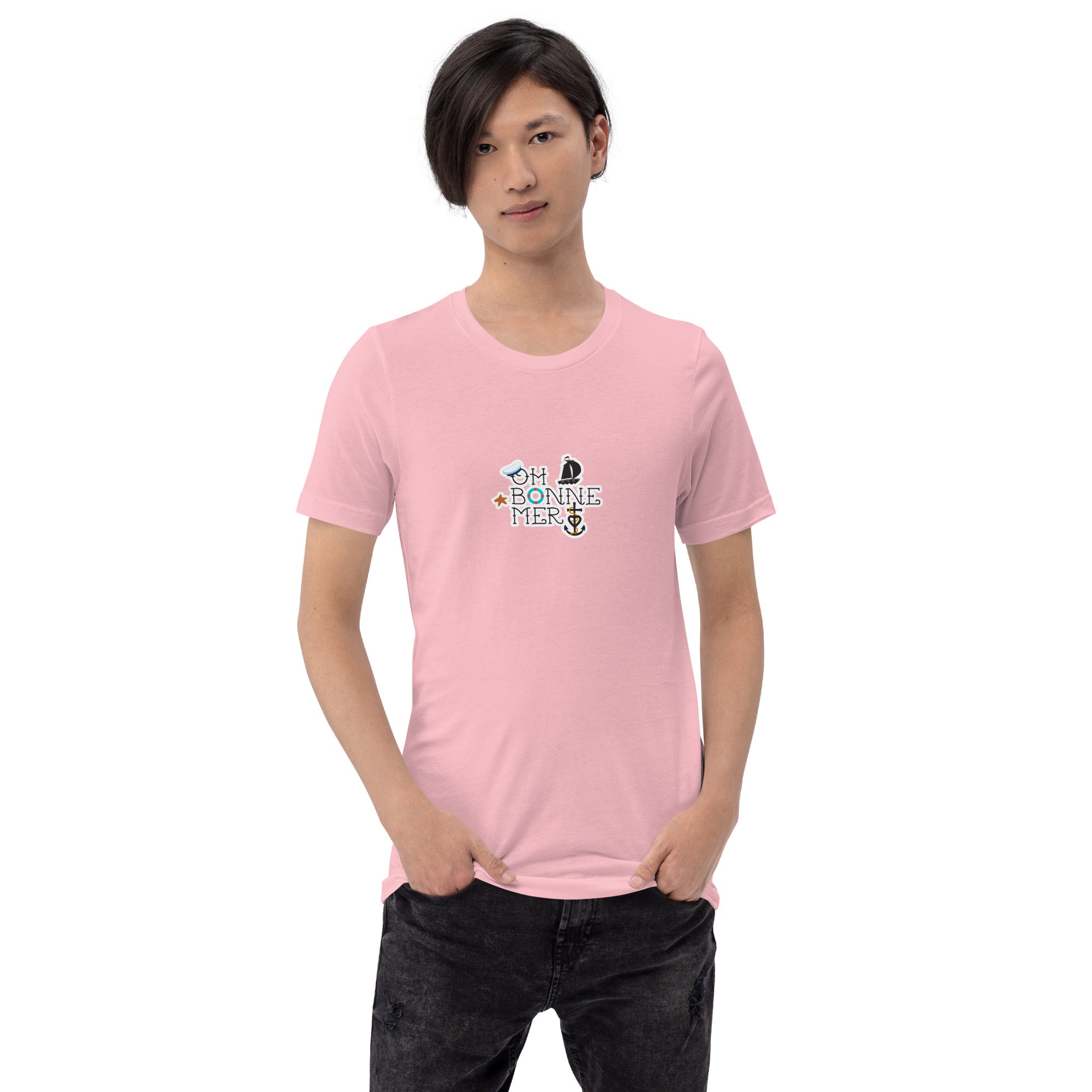 T-shirt en coton unisexe Oh Bonne Mer 3 sur couleurs claires