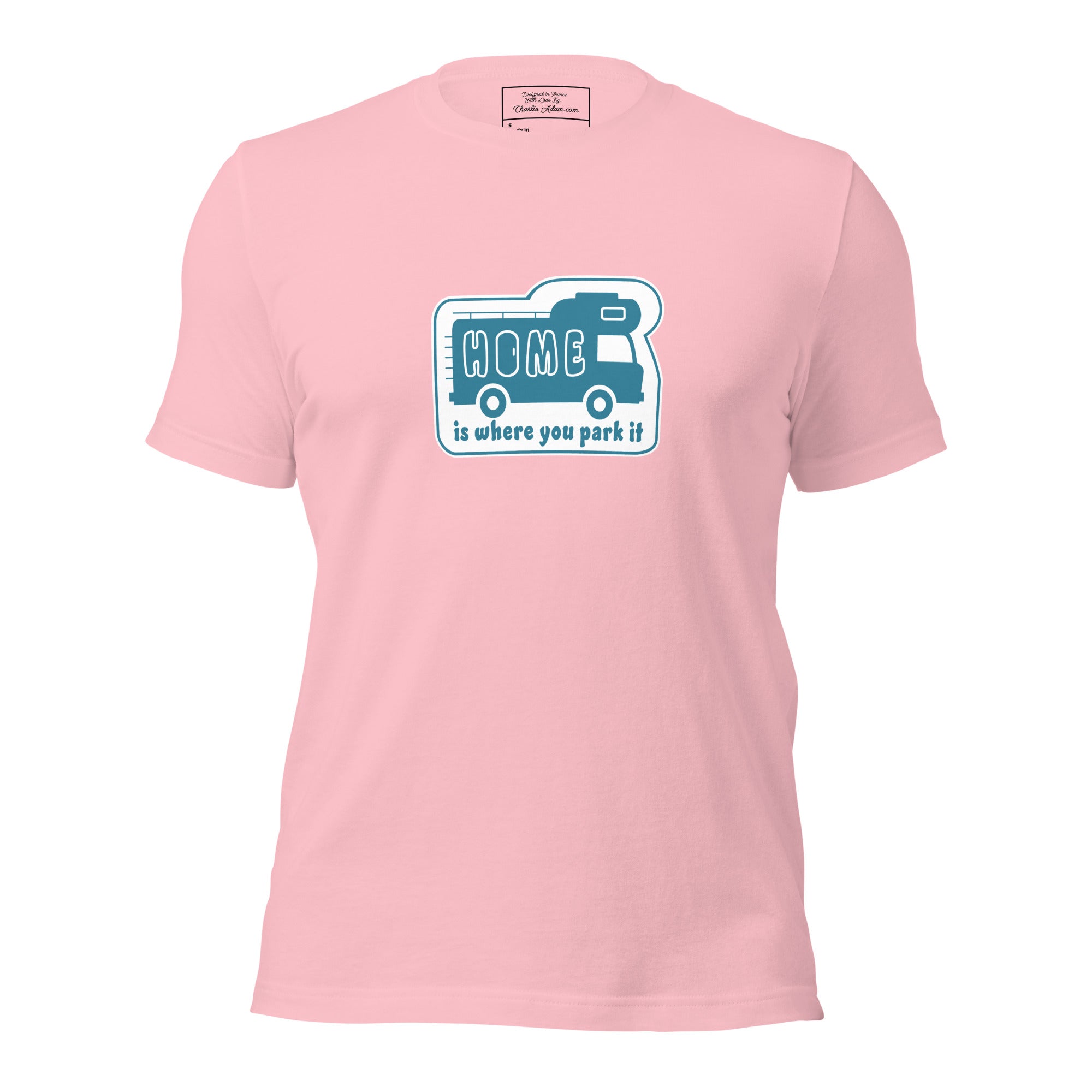Unisex cotton t-shirt Bold Camper Van on light colors