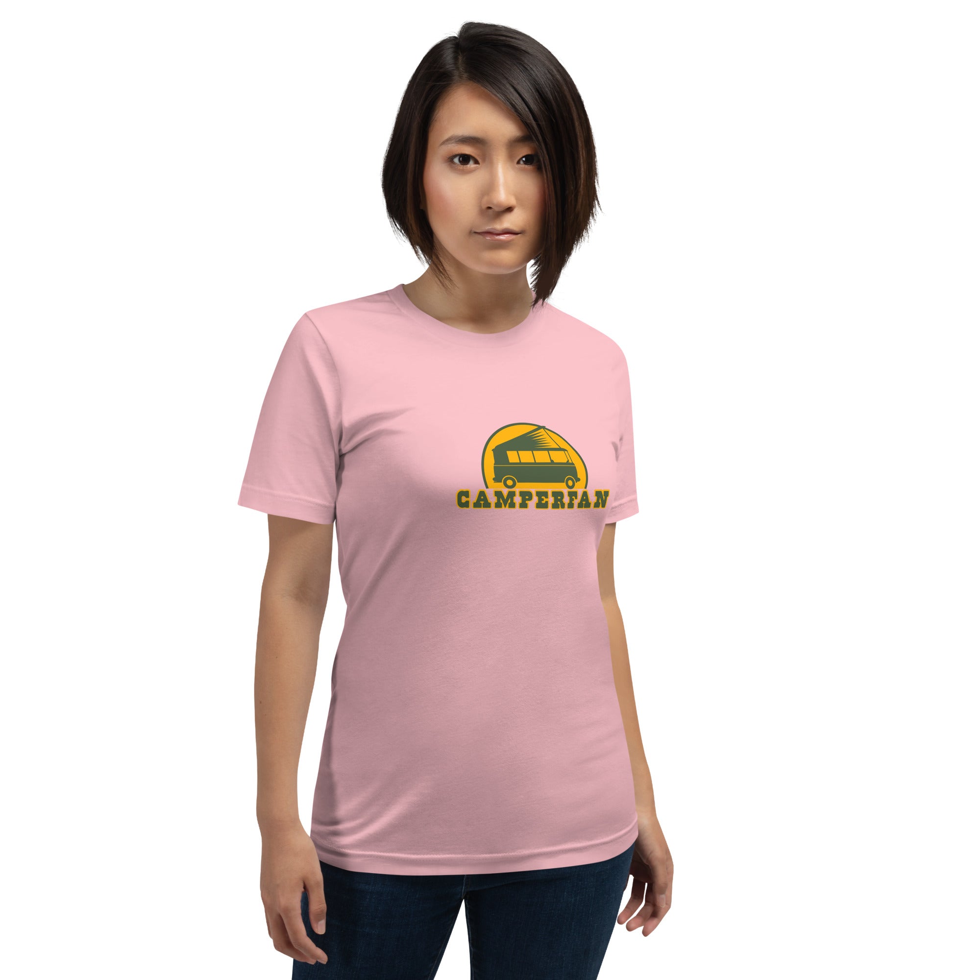 Unisex cotton t-shirt Camperfan on light colors