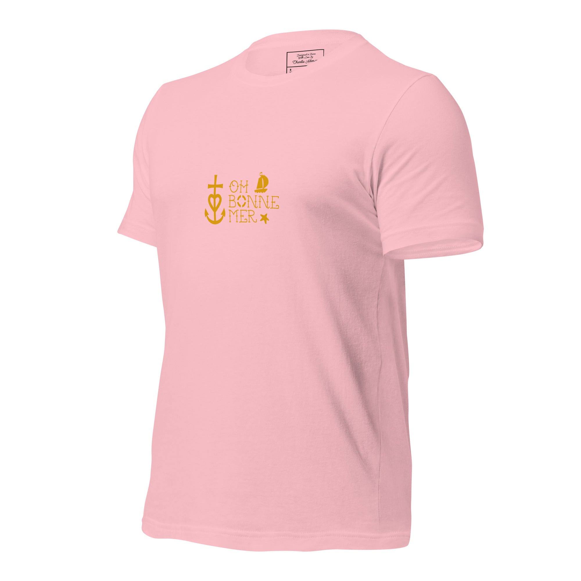 T-shirt en coton unisexe Oh Bonne Mer 2 sur couleurs claires