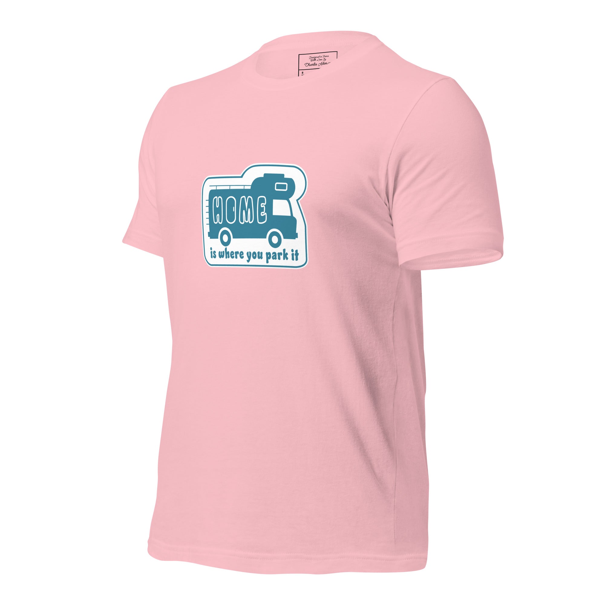 Unisex cotton t-shirt Bold Camper Van on light colors