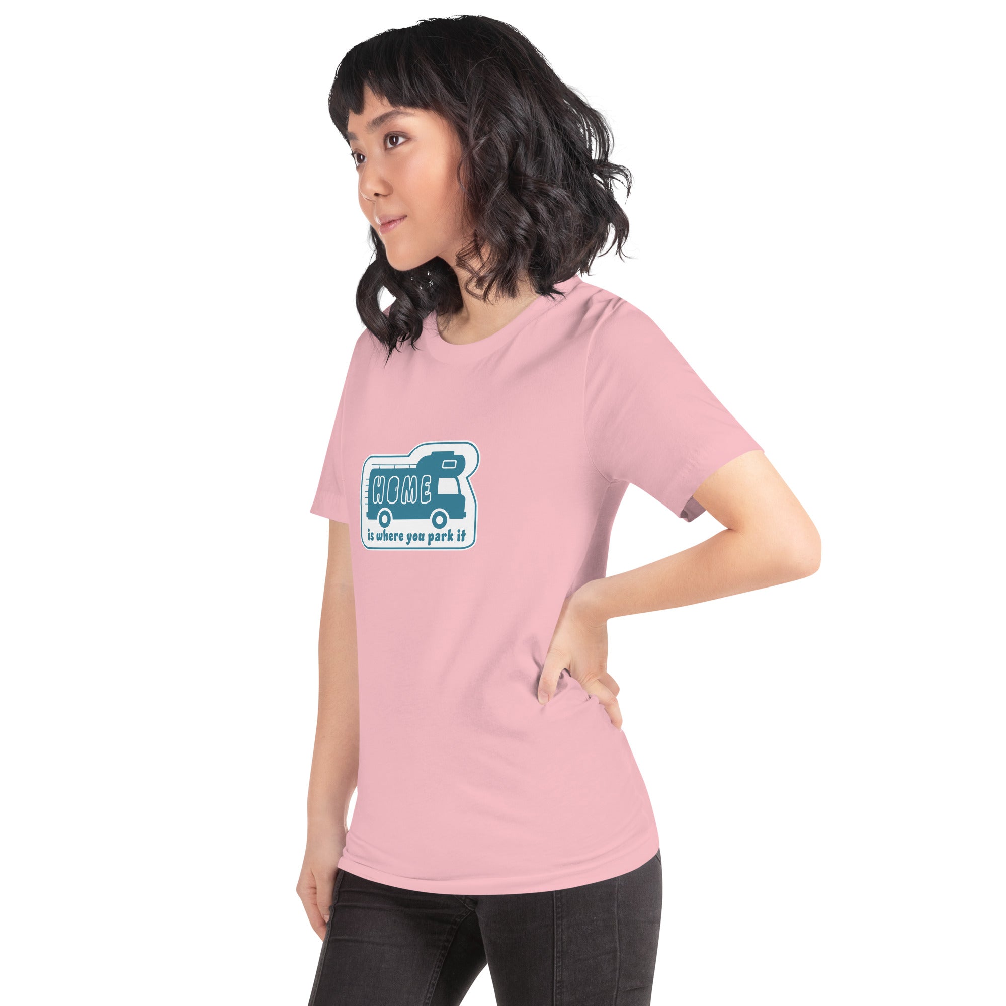 Unisex cotton t-shirt Bold Camper Van on light colors