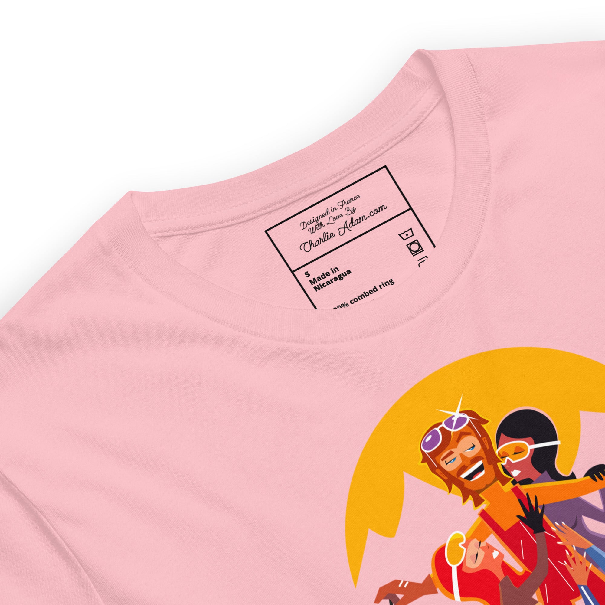 T-shirt en coton unisexe Love instructor First lesson free sur couleurs claires