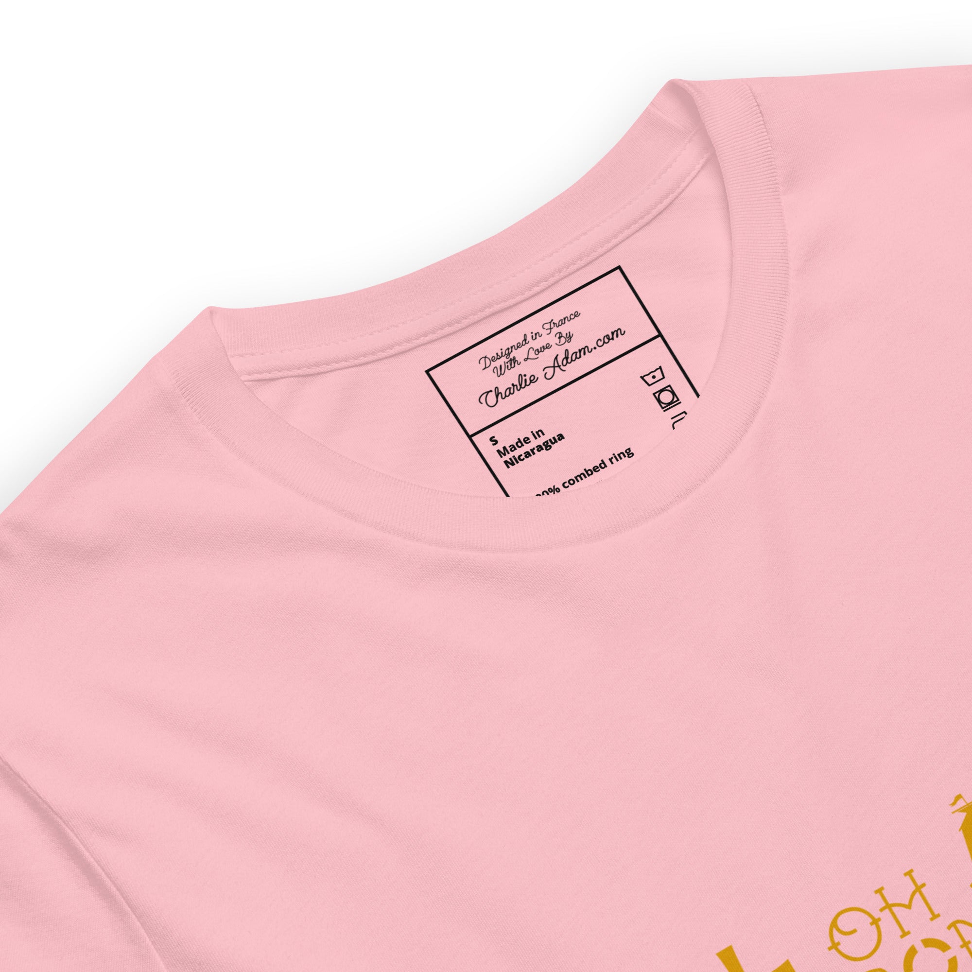 T-shirt en coton unisexe Oh Bonne Mer 2 sur couleurs claires