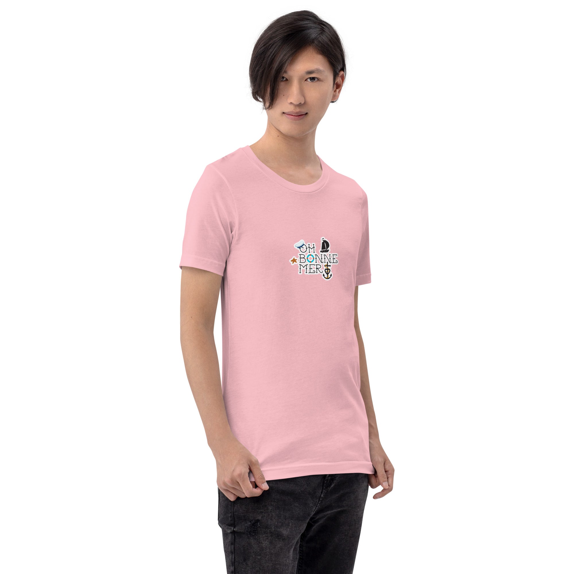 T-shirt en coton unisexe Oh Bonne Mer 3 sur couleurs claires