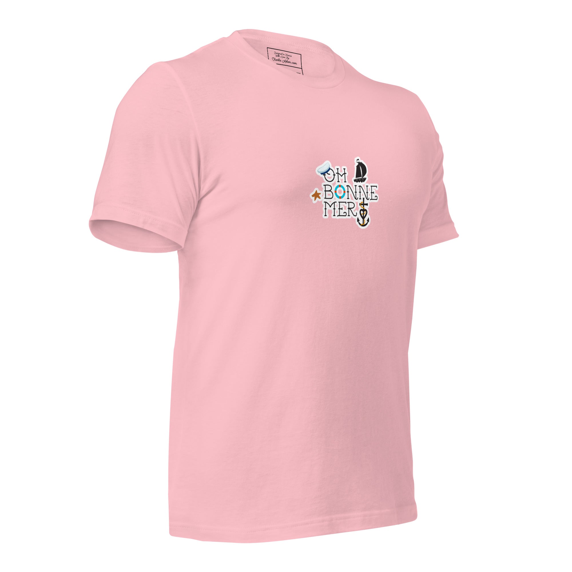 T-shirt en coton unisexe Oh Bonne Mer 3 sur couleurs claires