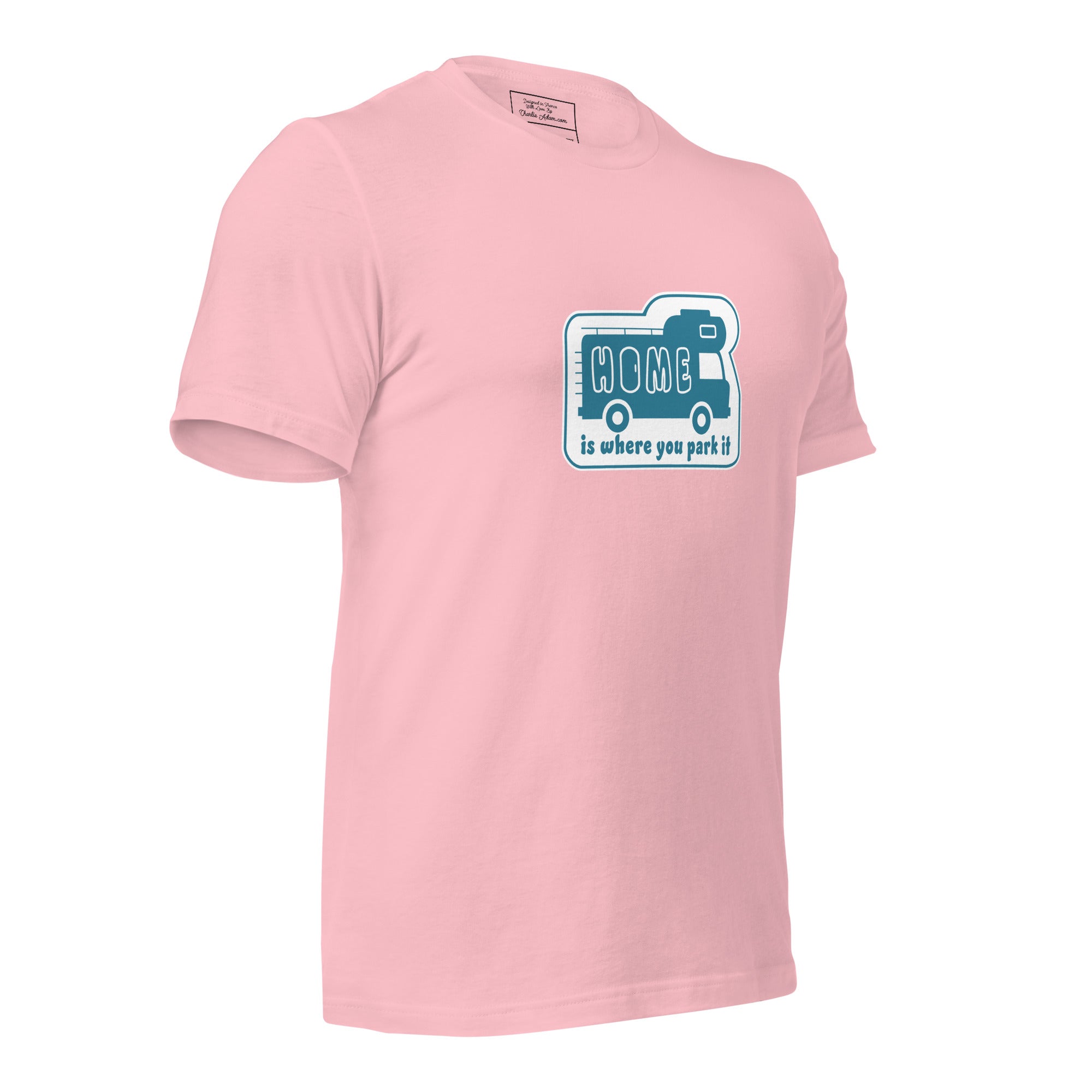 Unisex cotton t-shirt Bold Camper Van on light colors
