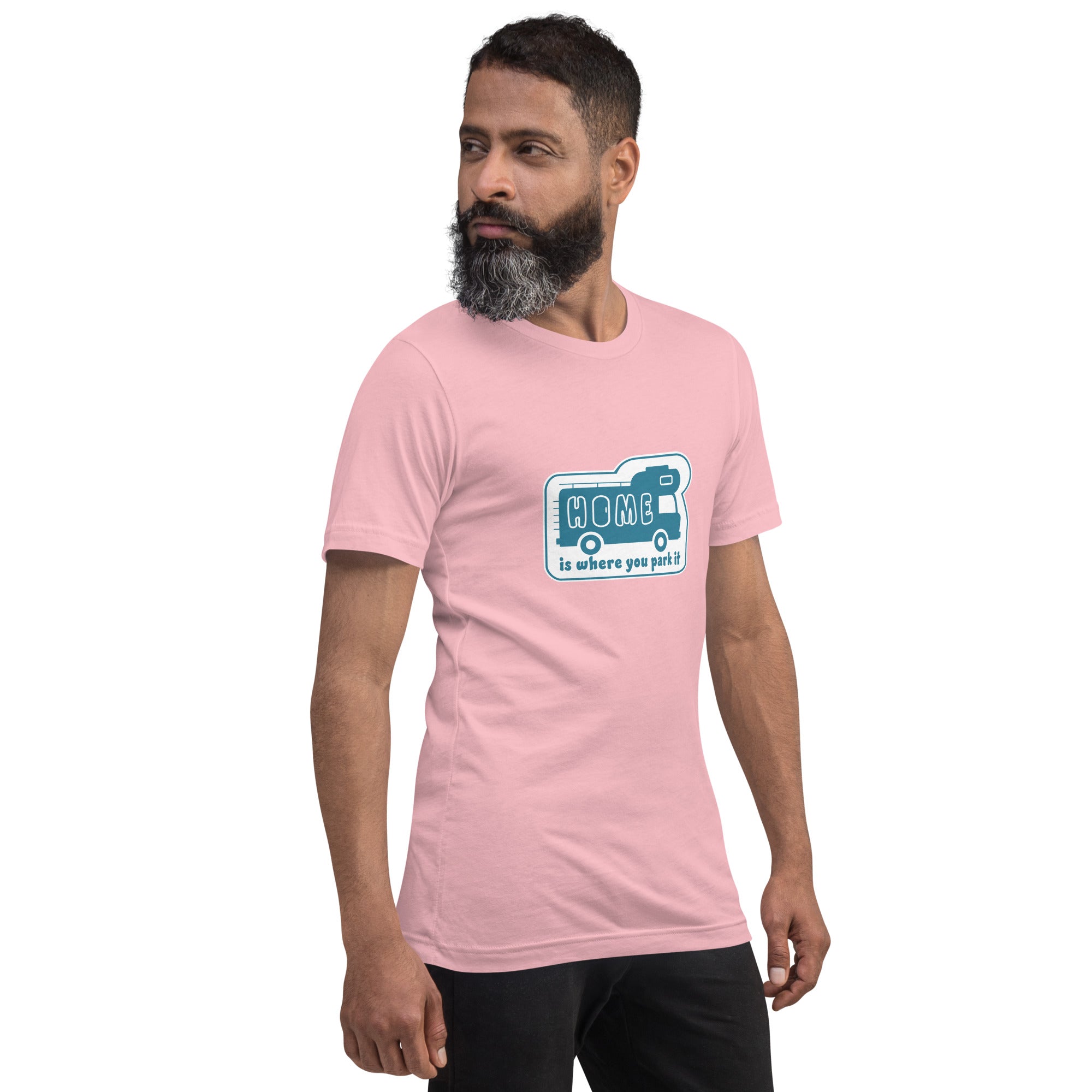 Unisex cotton t-shirt Bold Camper Van on light colors