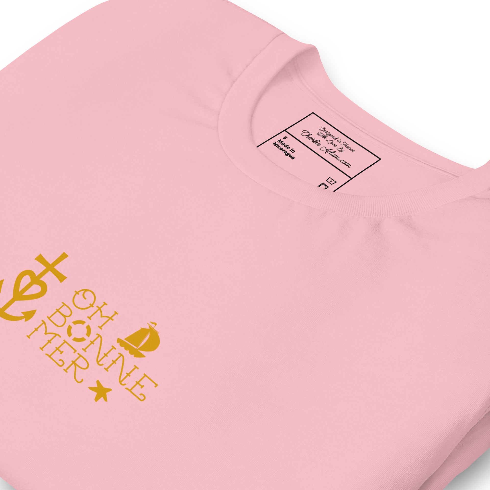 T-shirt en coton unisexe Oh Bonne Mer 2 sur couleurs claires